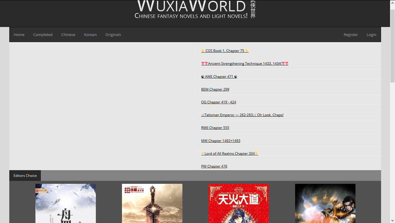 What is this atrocious new wuxiaworld layout? Novel Updates Forum