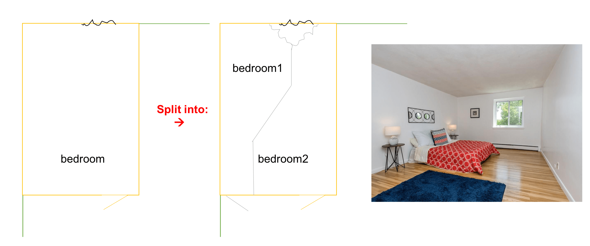 Splitting condo bedroom egress window The Building Code Forum