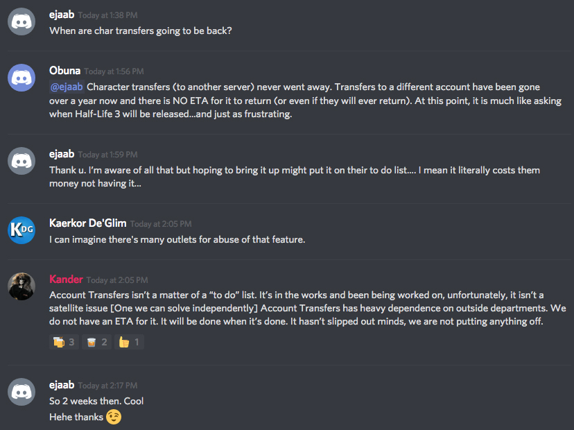 Character Account to Account Transfers Unavailable Page 7 EverQuest