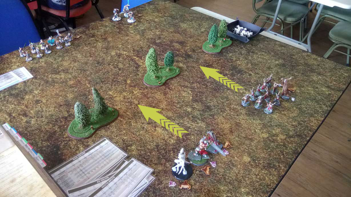 Arthur VS Geoff 3rd Game Mierce Miniatures