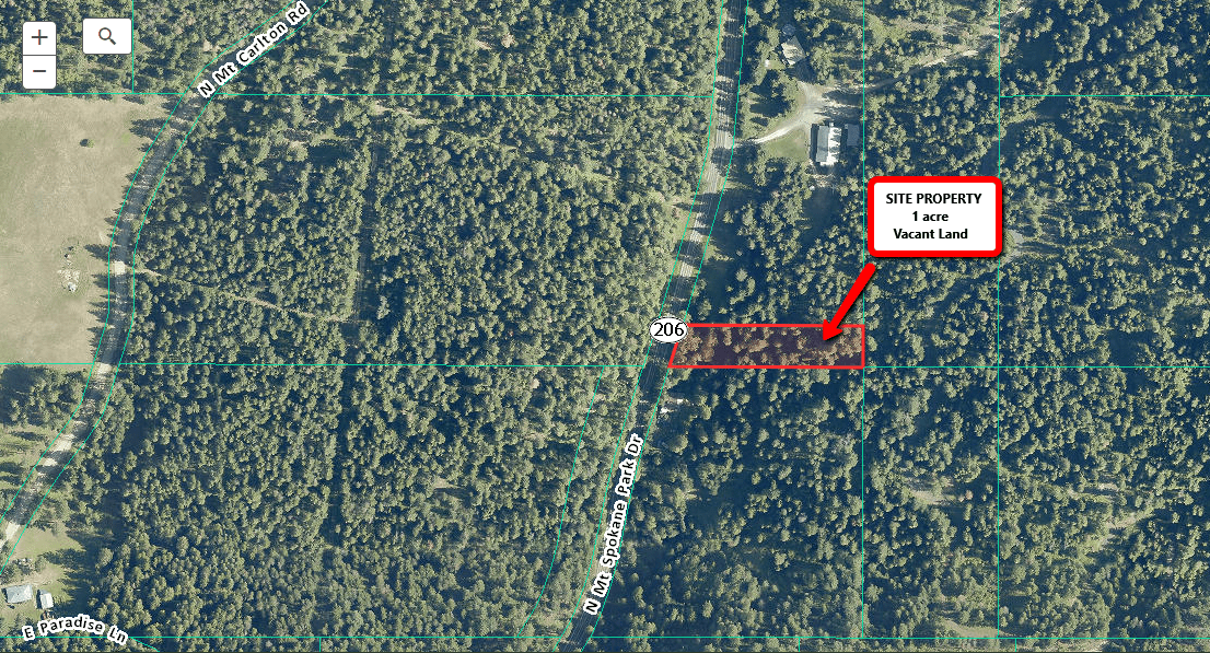 1 ACRE PROPERTY NEAR MT. SPOKANE STATE PARK (VALUED OVER 20,000