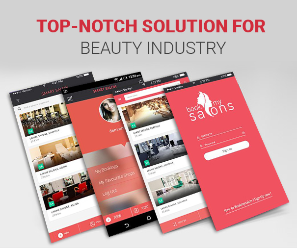 Online Beauty Salon or Spa Booking Solution Book My Salon App