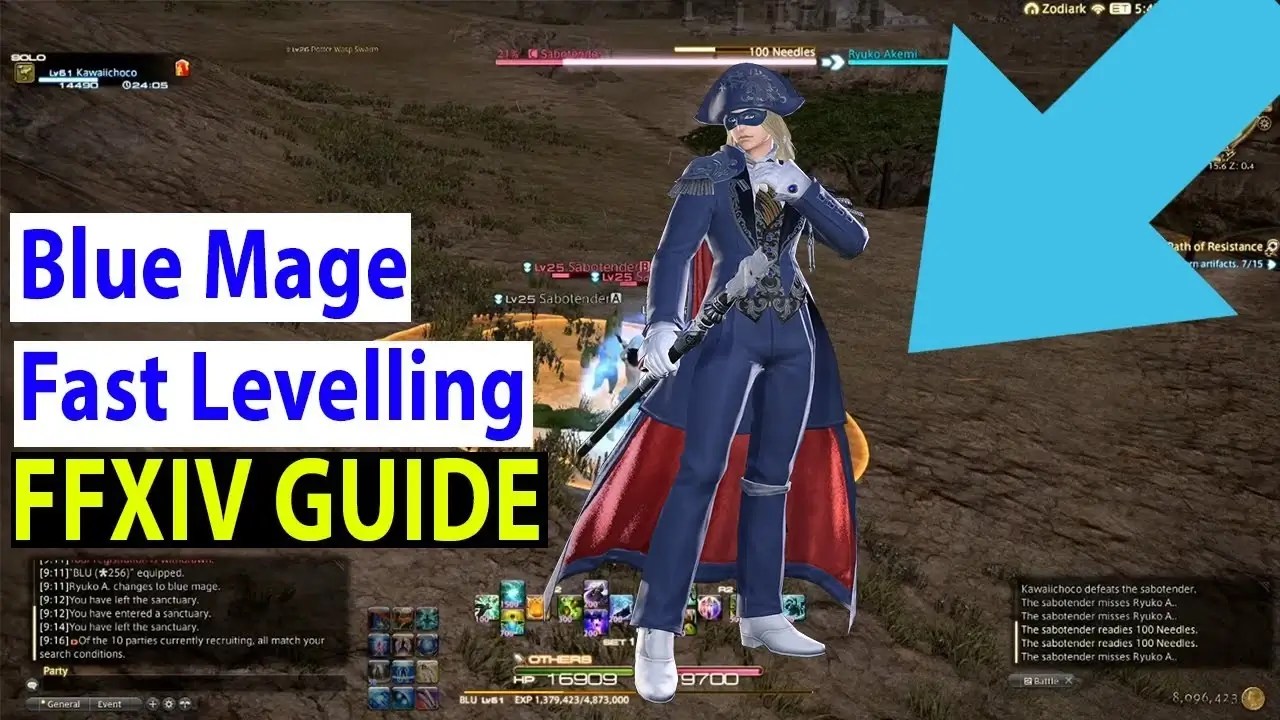 FFXIV: How To Quickly Level Up Blue Mage? (Level 1-80)