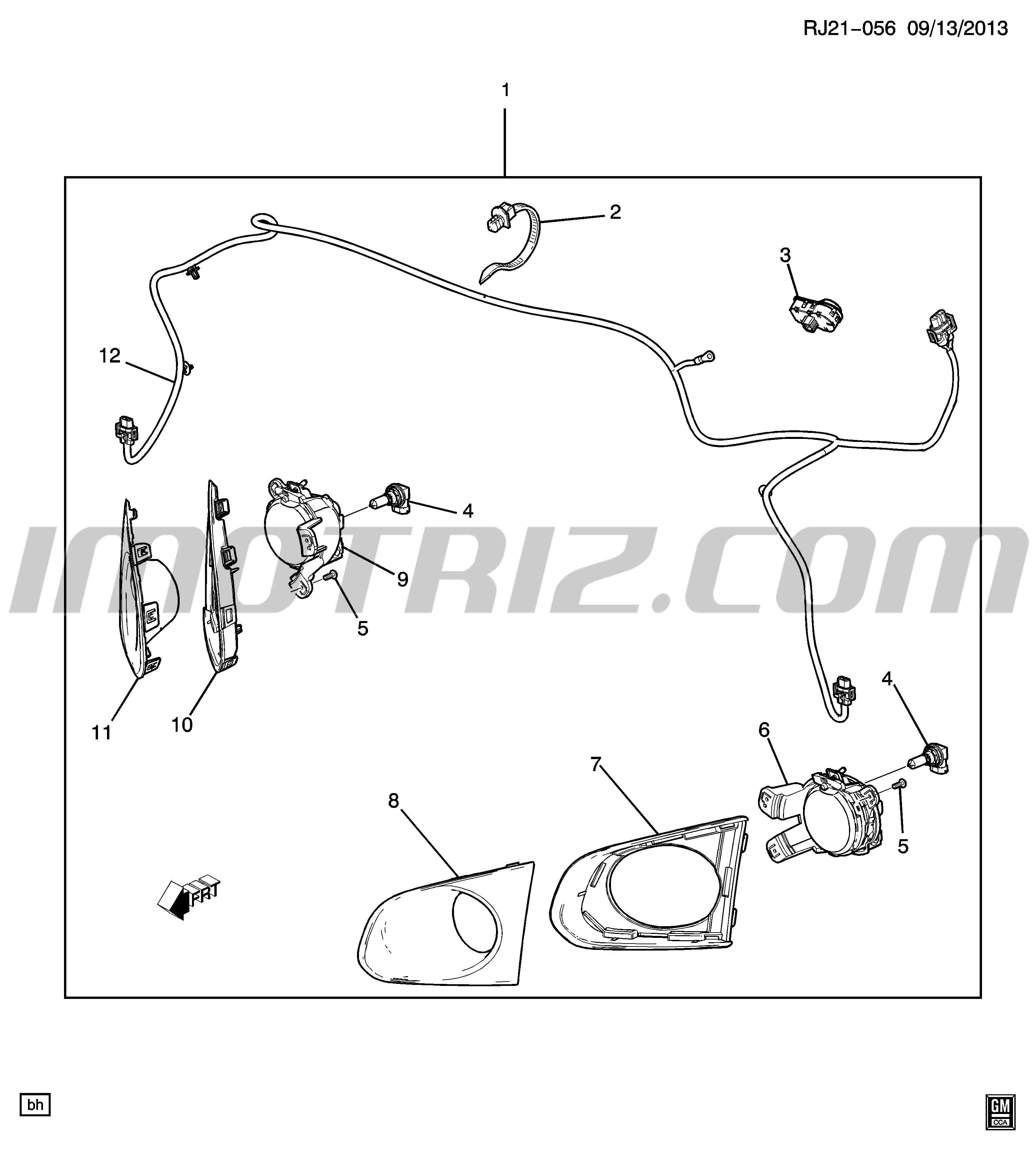Interruptor Luces Sonic- Lamparas Y Exploradoras Chevrolet Sonic