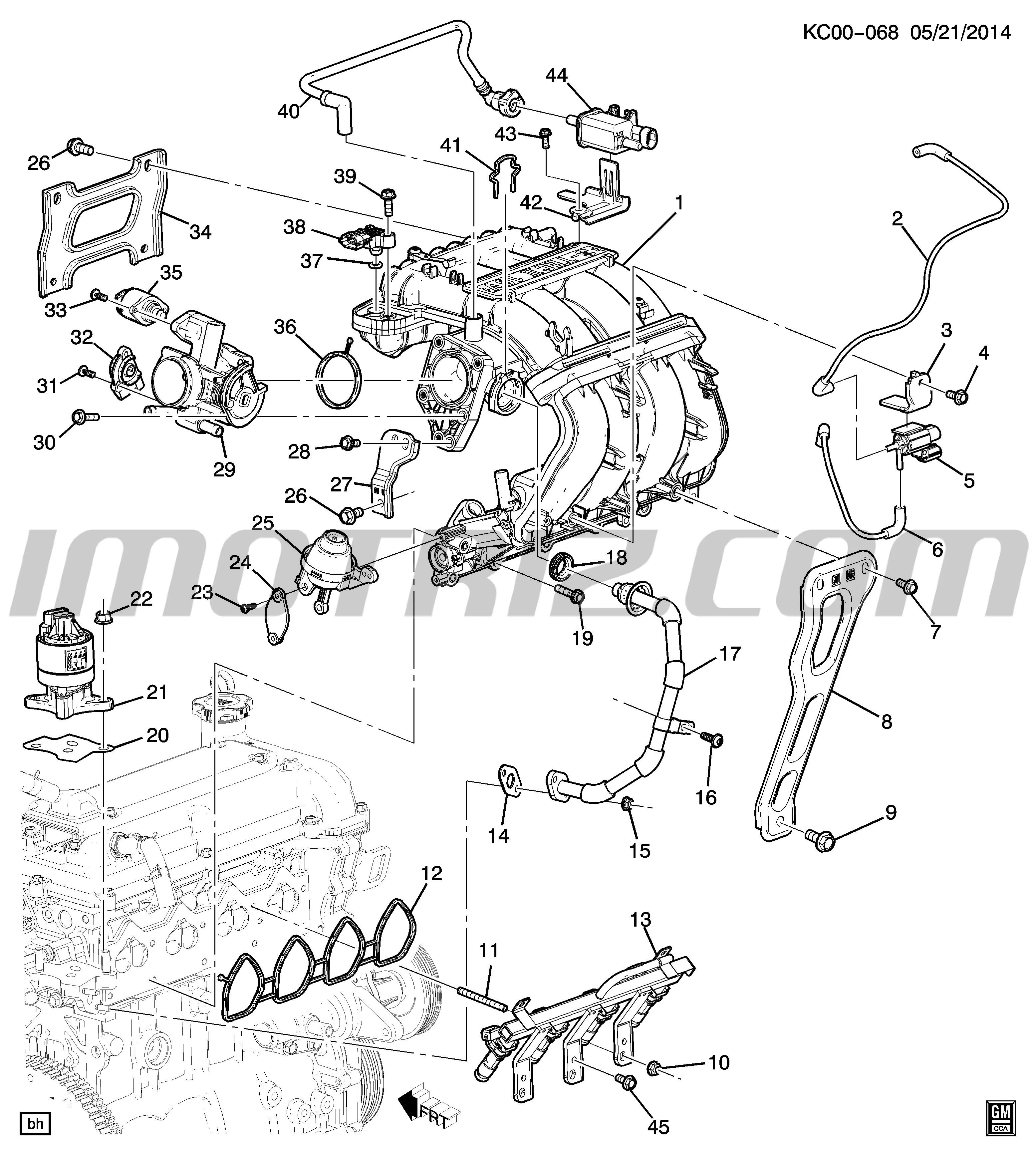 Cuerpo Aceleracion Spark Gt M-300 2.011=> (Todos). 96966710