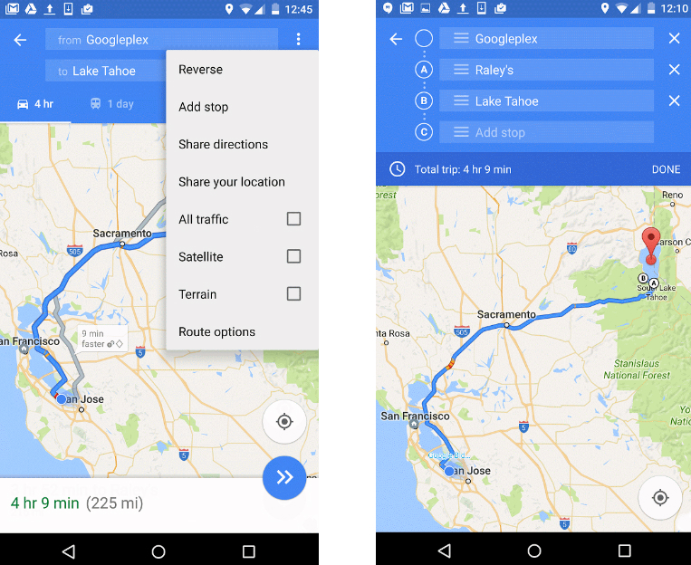 GoogleマップのAndroid版、経路検索で寄り道ポイント追加が可能に ITmedia Mobile
