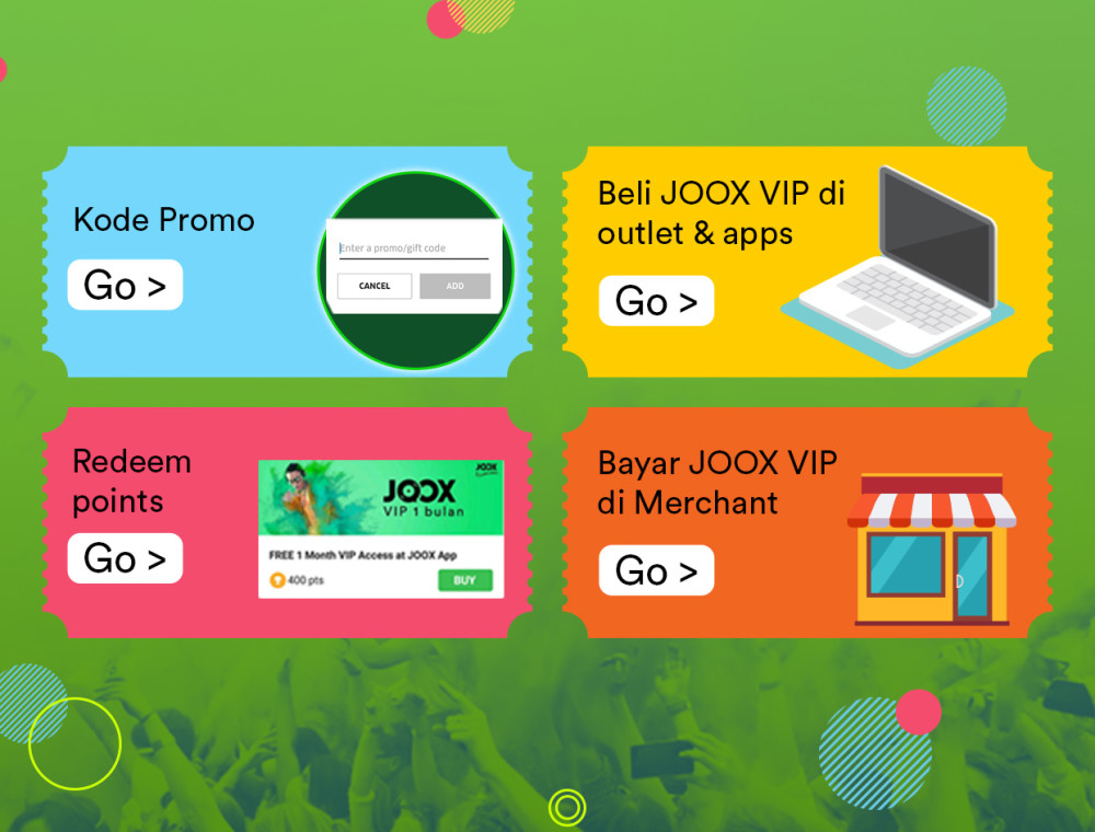 Temukan JOOX VIP Di Sanasini JOOX