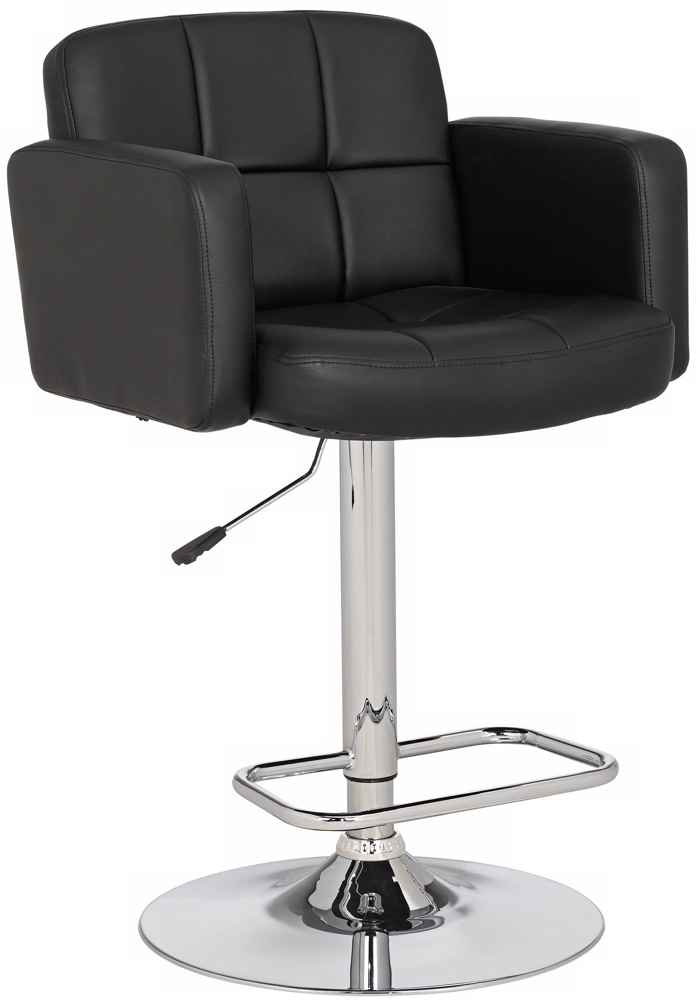 Trek Large Adjustable Height Black Bar Stool - #R4597 ... (460 x 460 Pixel)