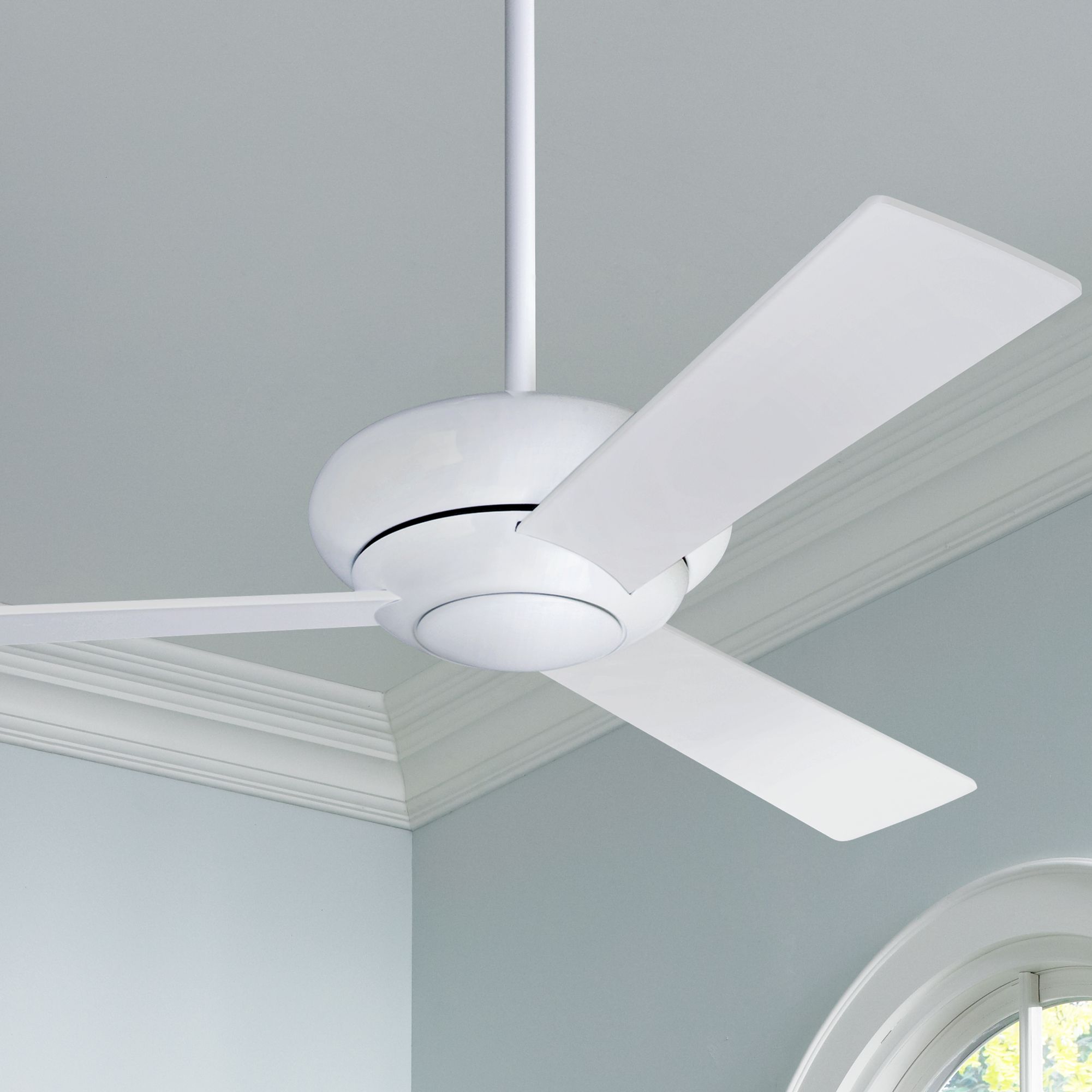 42" Modern Fan Altus Gloss White Modern Ceiling Fan - #02387 | Lamps Plus