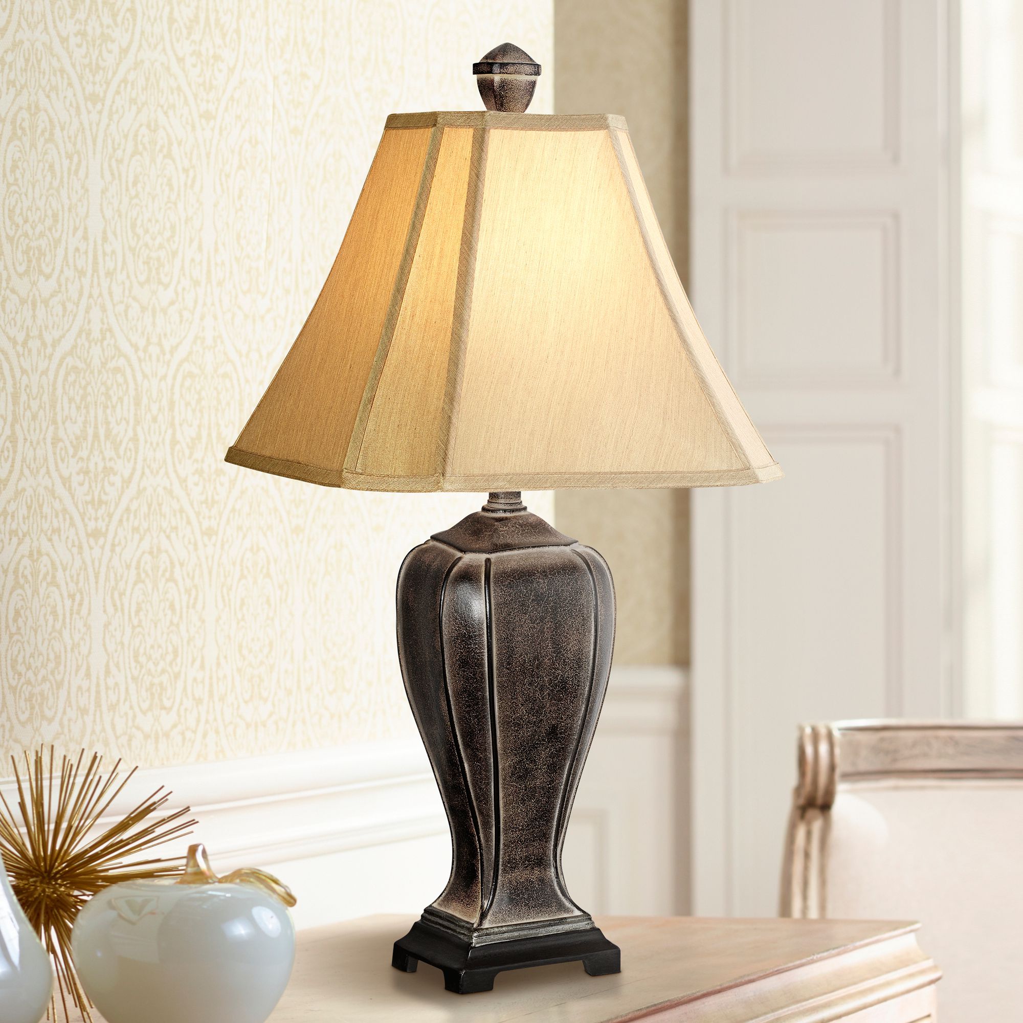 Desert Crackle Transitional Table Lamp 07069 Lamps Plus