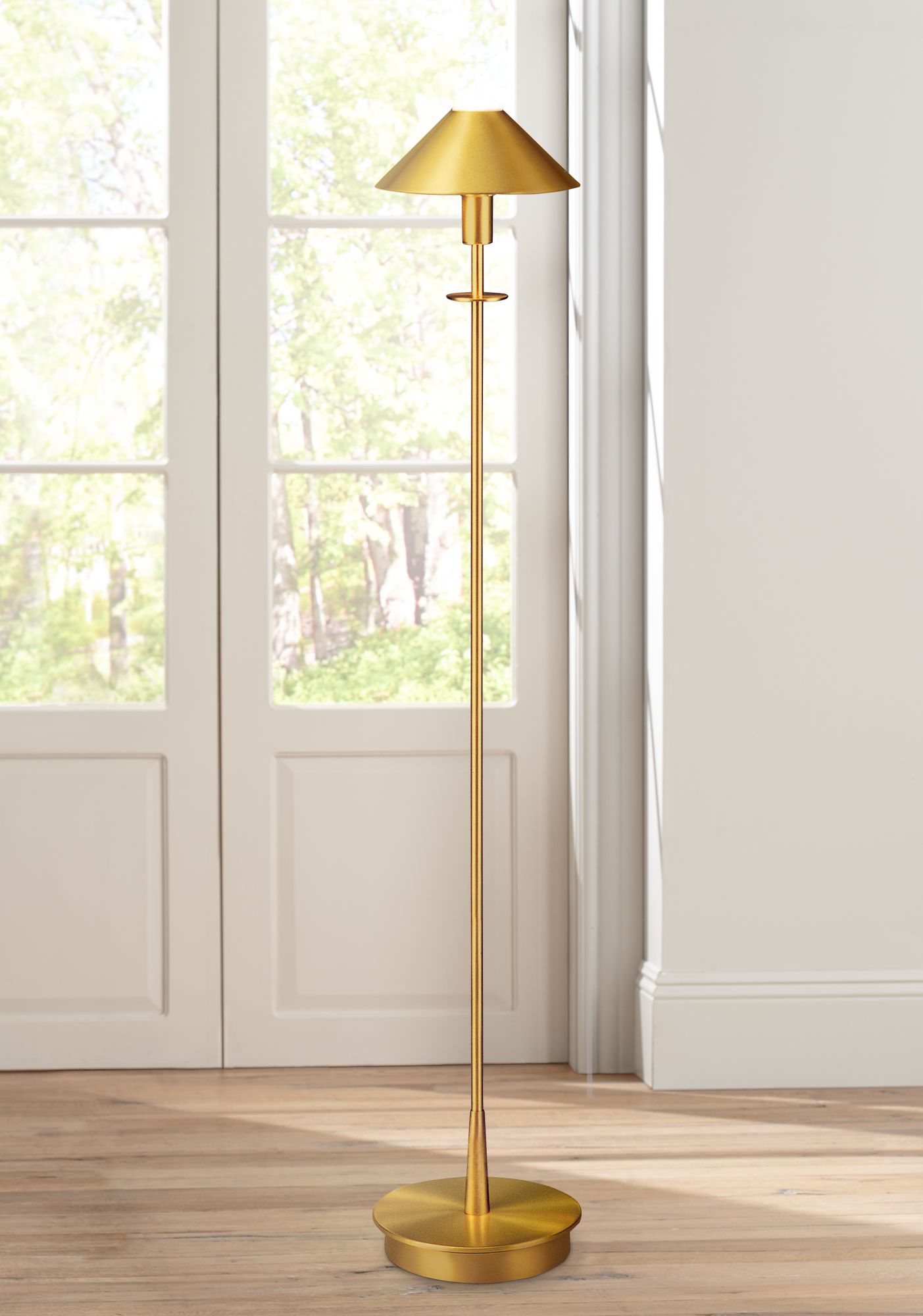 Holtkoetter Brushed Brass Halogen Floor Lamp 11525 Lamps Plus