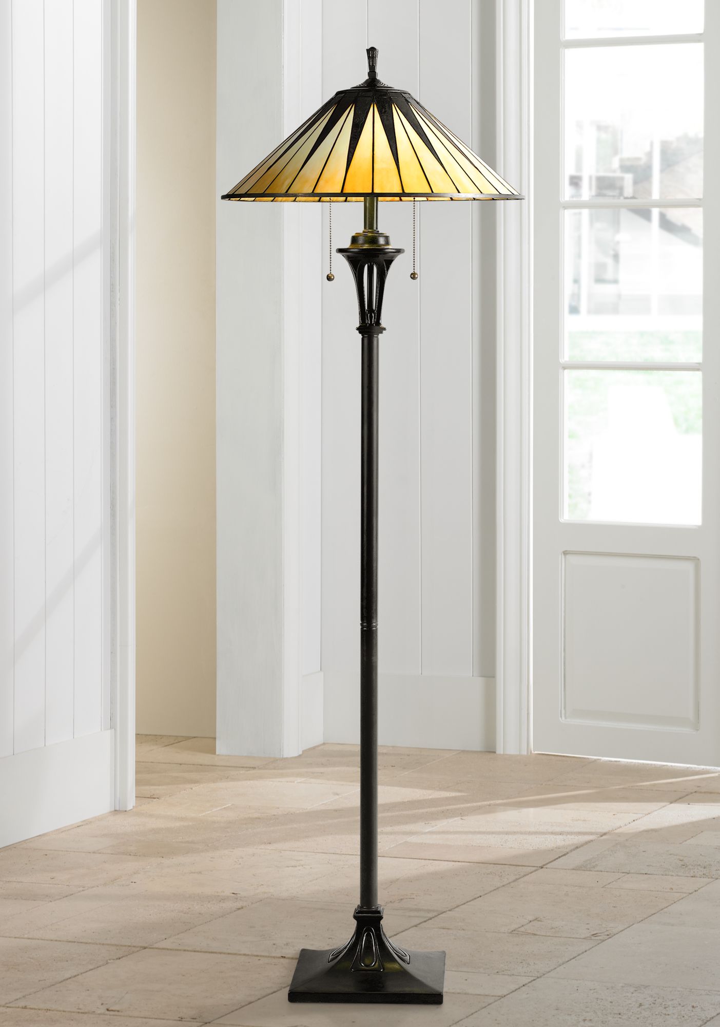 Gotham TiffanyStyle Floor Lamp by Quoizel 11633 Lamps Plus