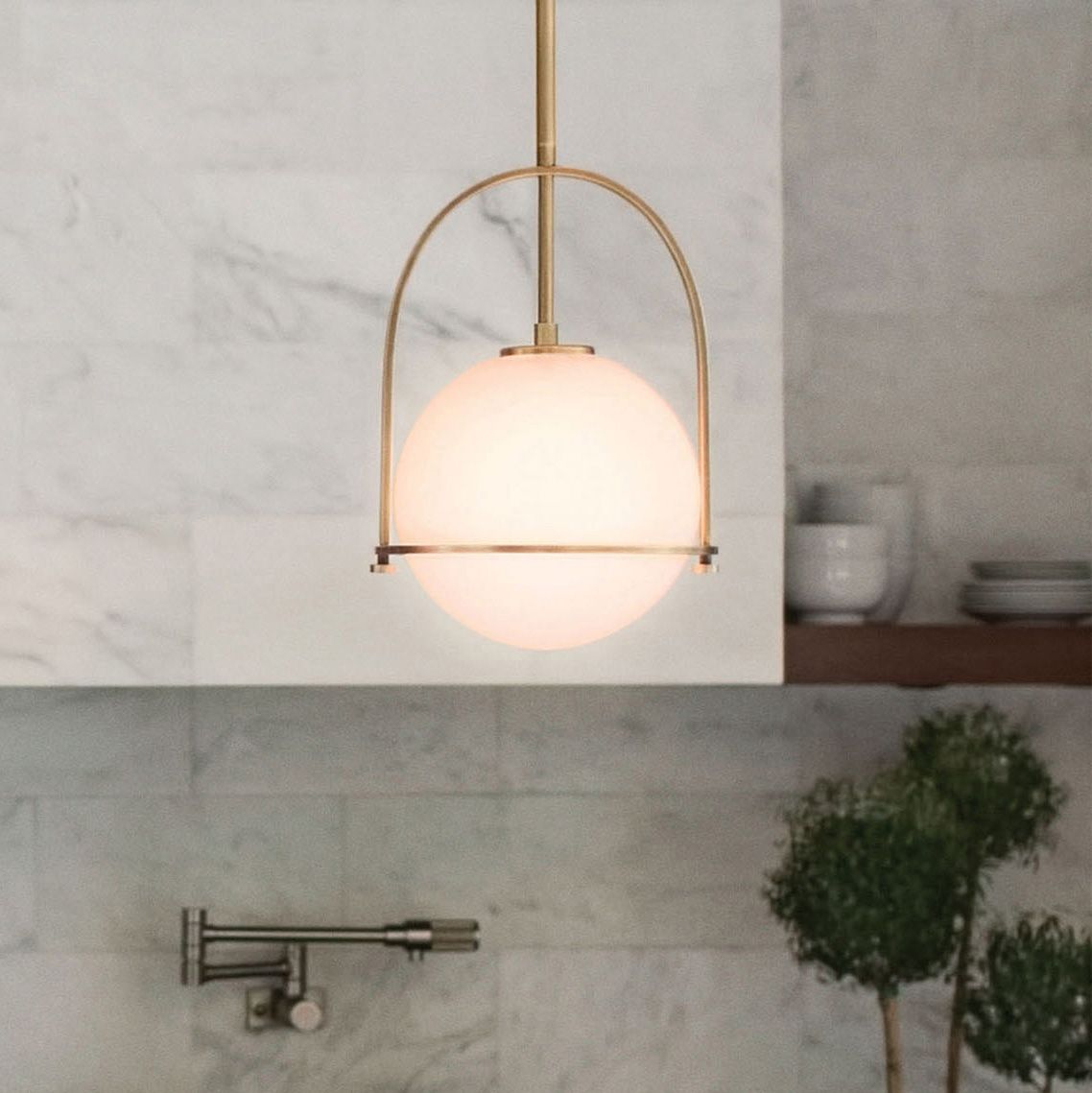 Hinkley Somerset 11 1/2"W Heritage Brass Mini Pendant Light 11J11