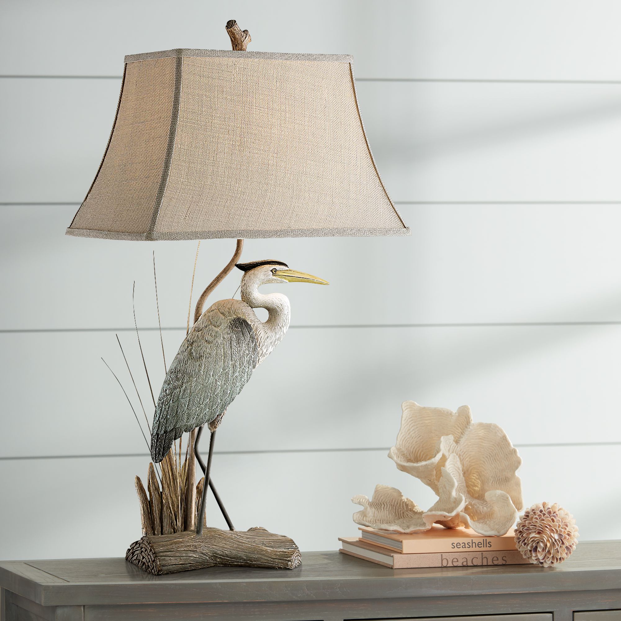 Arapuni Natural Heron Bird Table Lamp 11T95 Lamps Plus