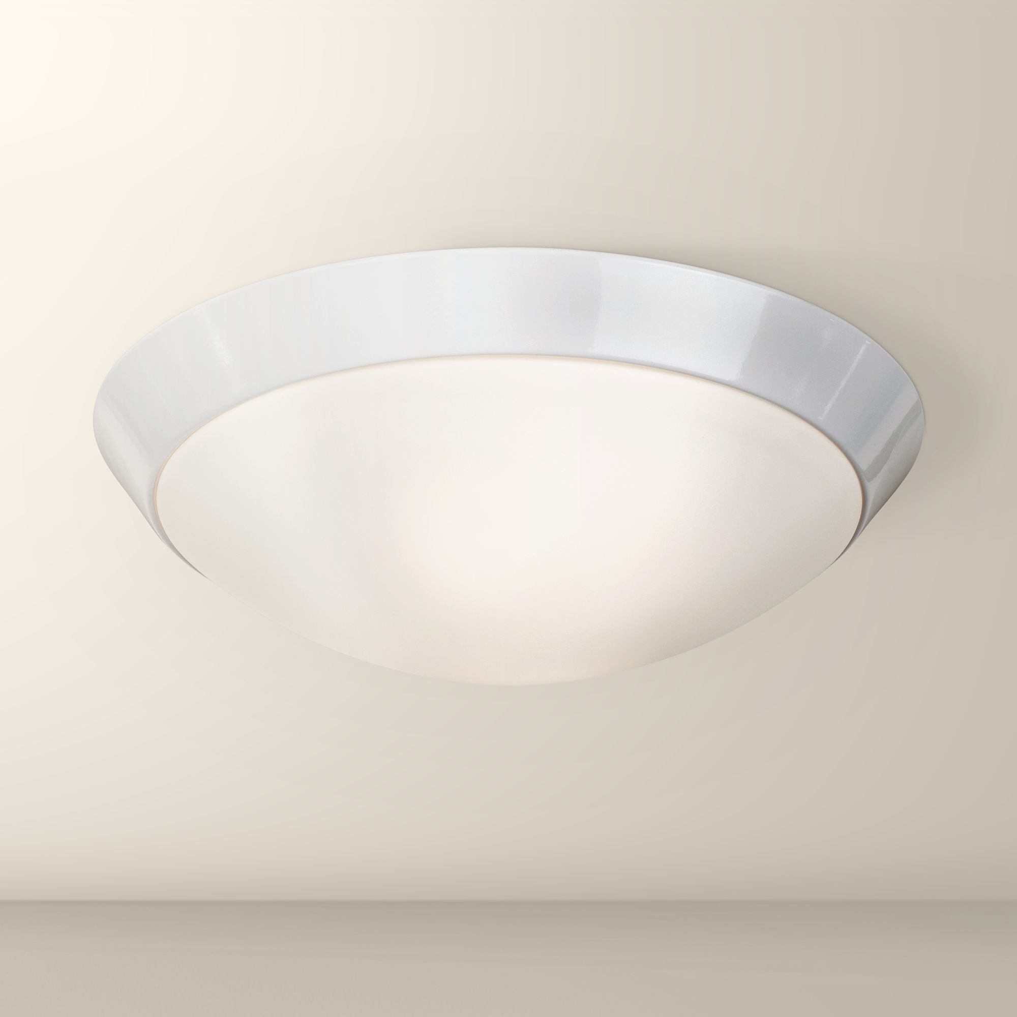 Davis 11" Wide White Ceiling Light Fixture 12065 Lamps Plus