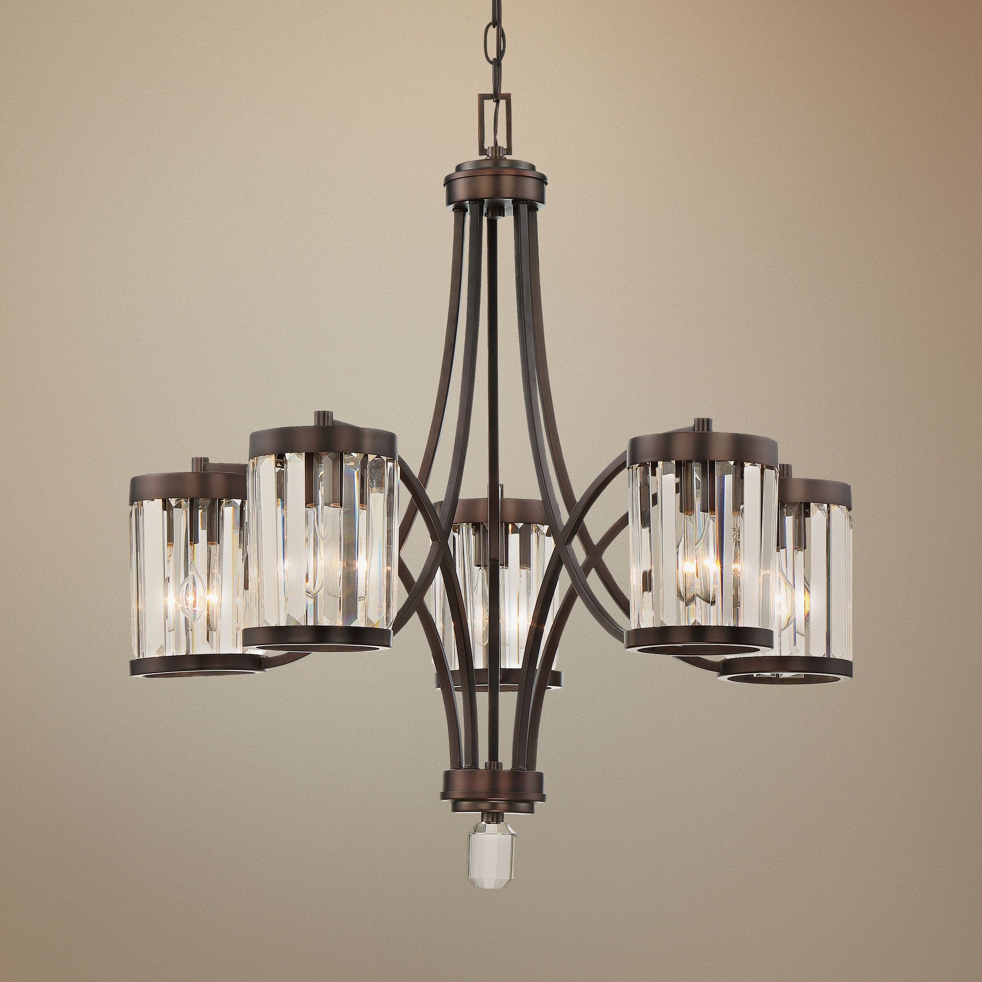Savoy House Nora 27"W Burnished Bronze 5Light Chandelier 13C05