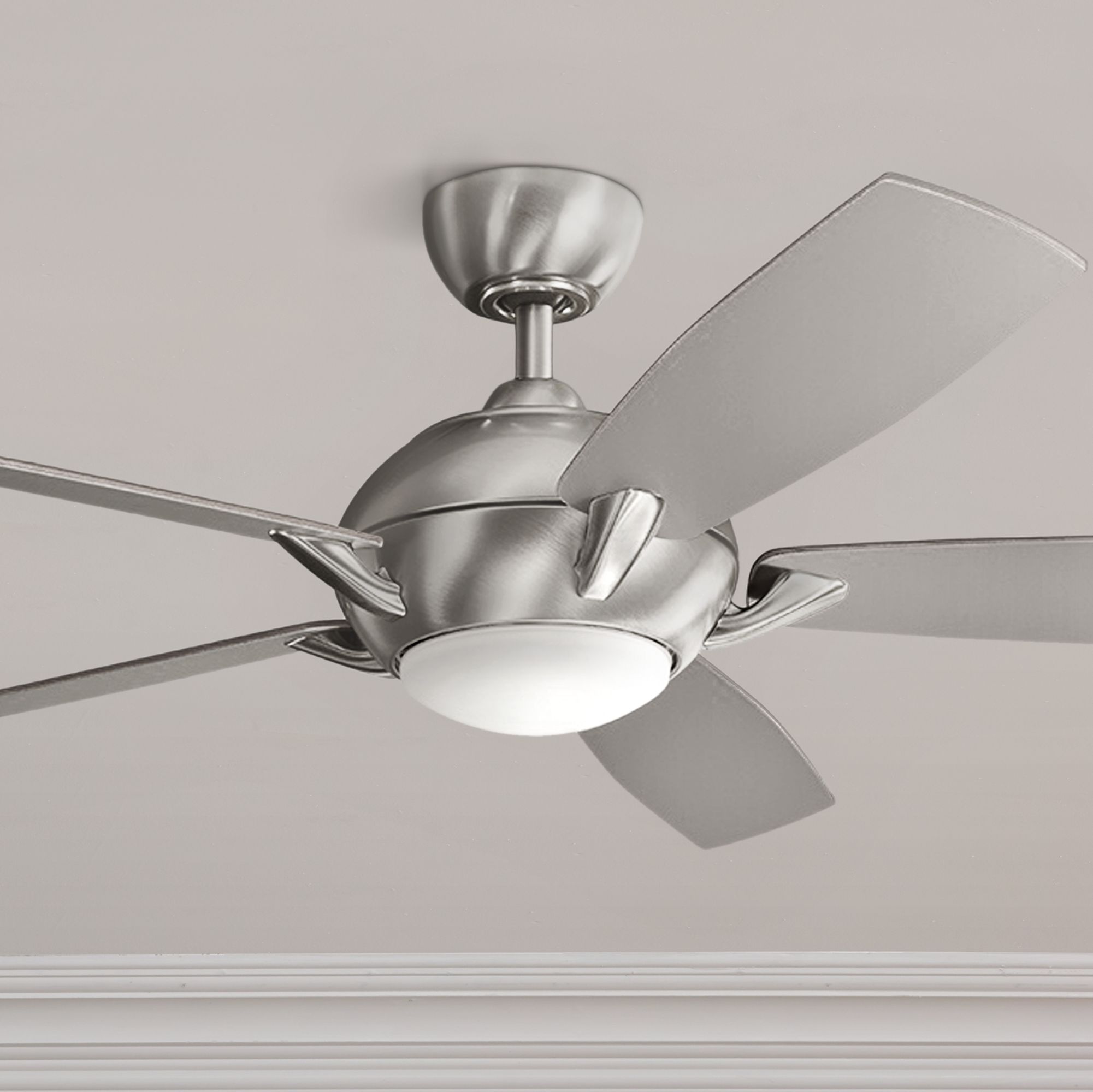 54" Kichler Geno Brushed Stainless Steel LED Ceiling Fan 16P15