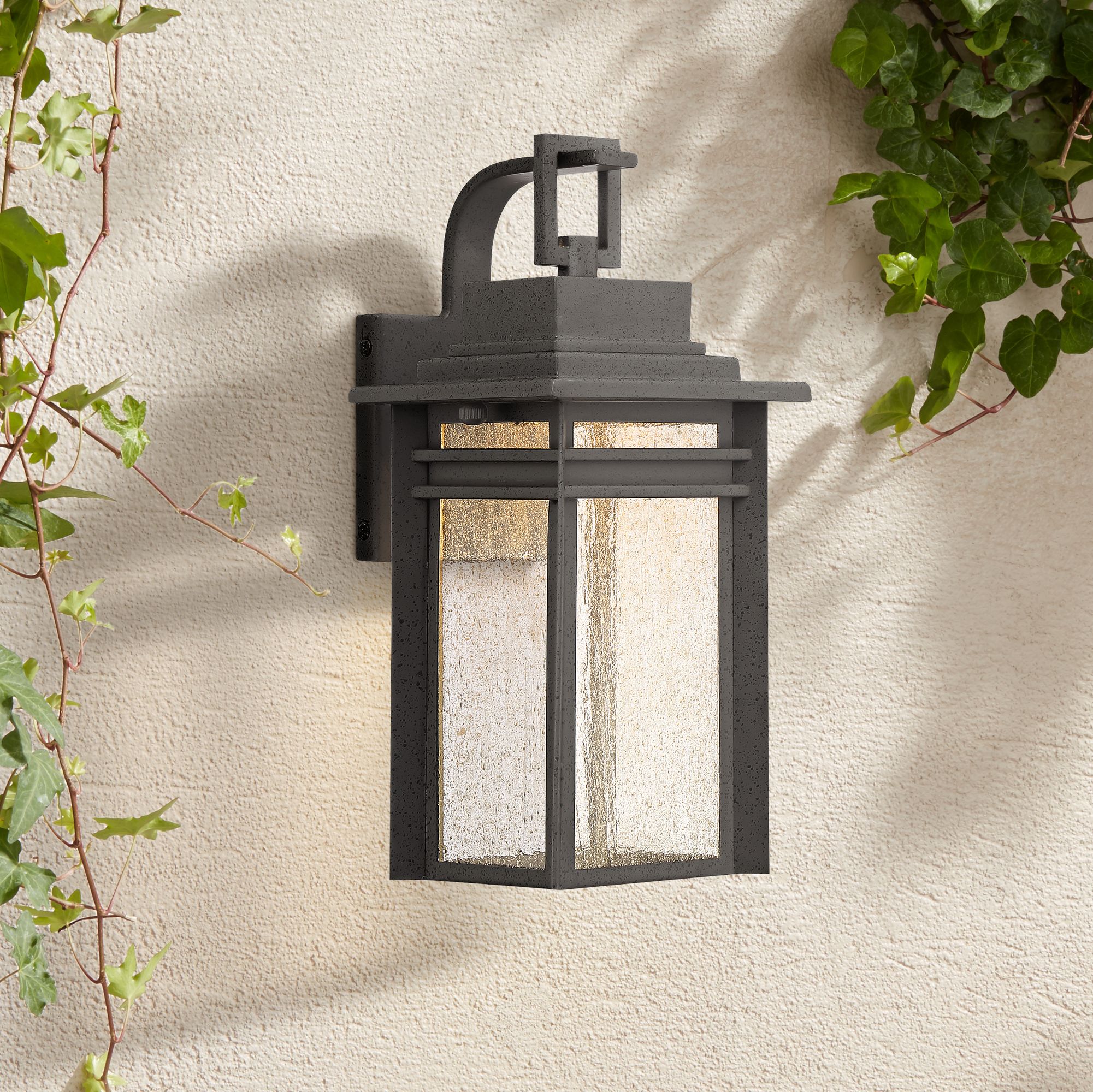 Quoizel Beacon 12 3/4" High Black LED Outdoor Wall Light 18A61