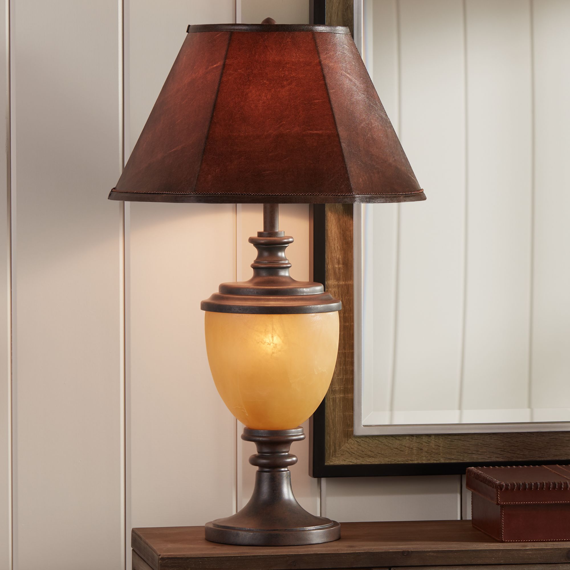 Antique Style Led Night Light Uplight Table Torchiere Lamp Antique Poster