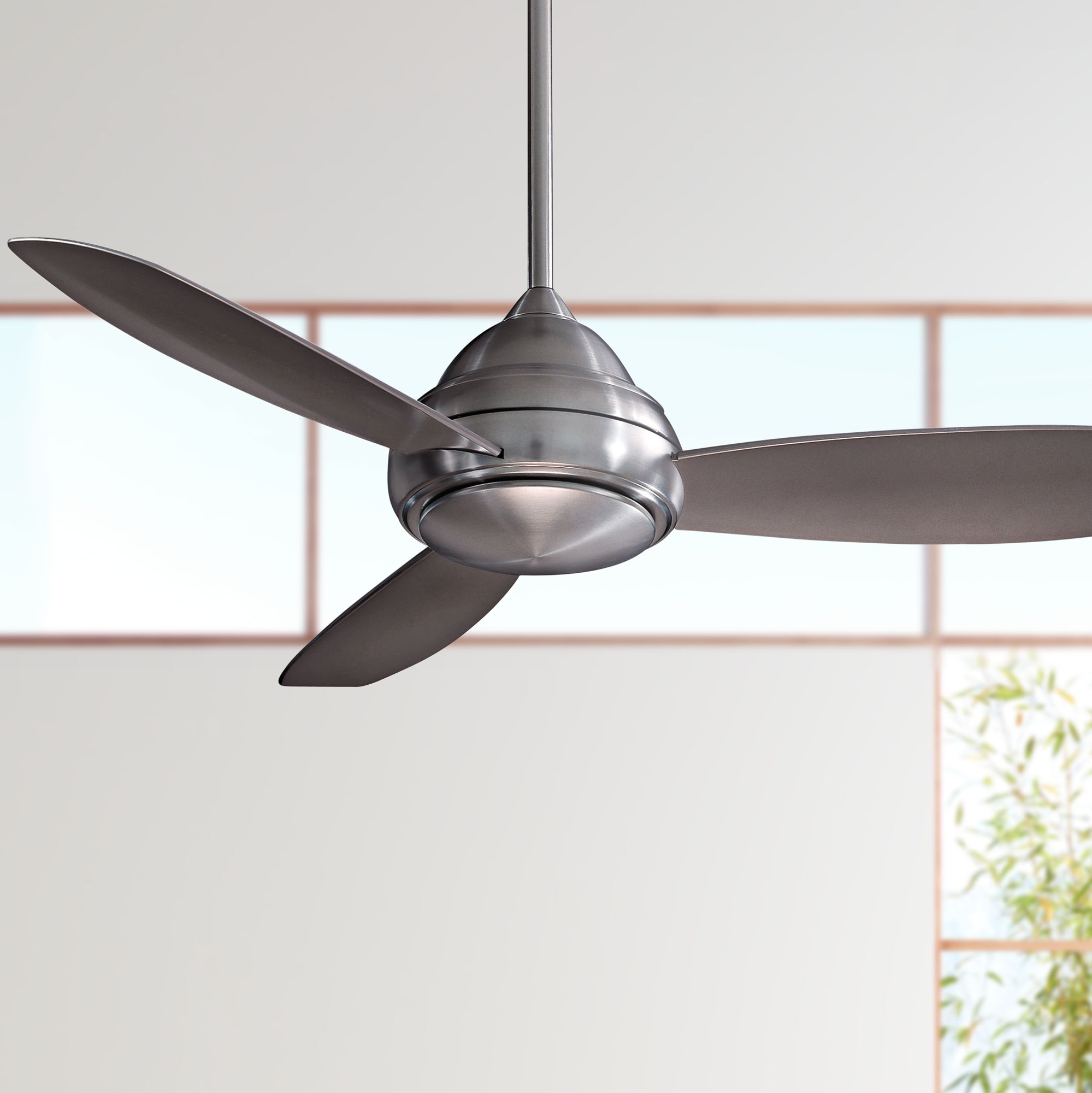 52" Concept I Brushed Nickel LED Ceiling Fan 19X30 Lamps Plus