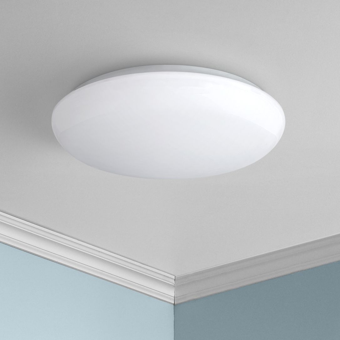 Levine Shallow Flushmount 11" Wide White LED Ceiling Light 1C030