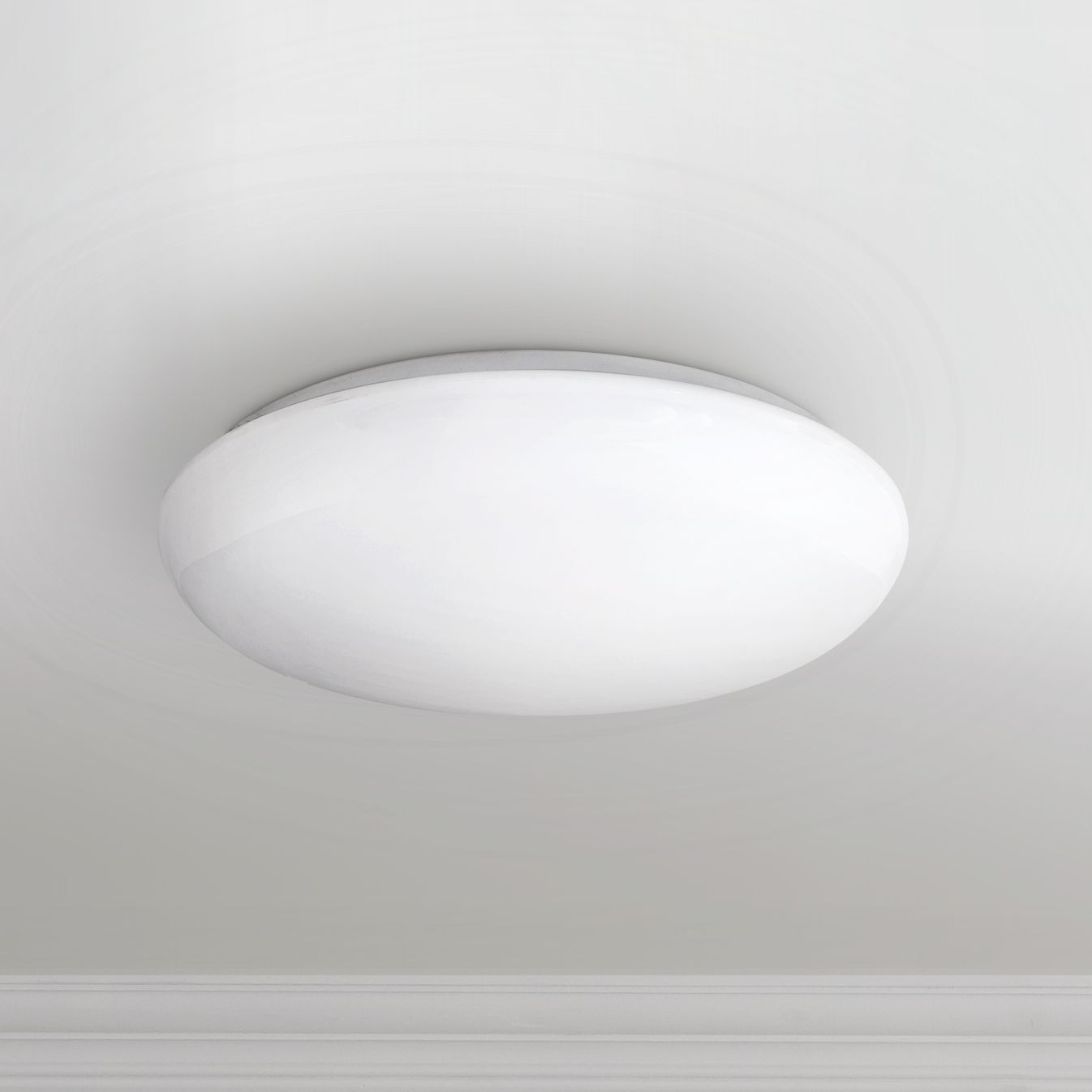 Levine Shallow Flushmount 14" Wide White LED Ceiling Light 1C031