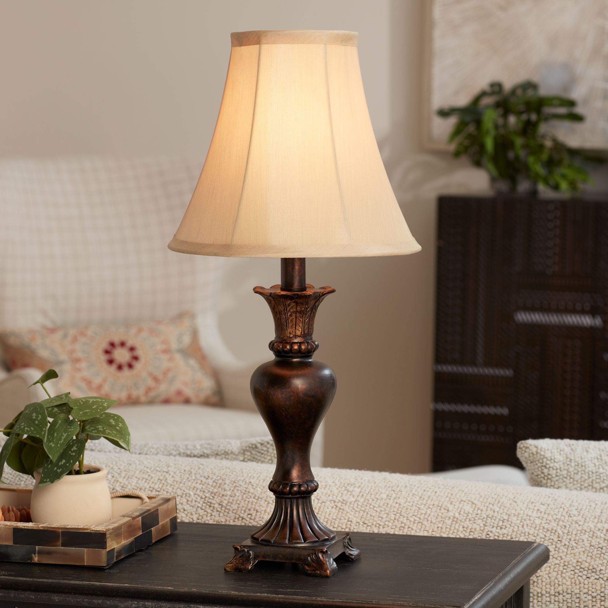 Xavier Bronze Urn Table Lamp 1F747 Lamps Plus