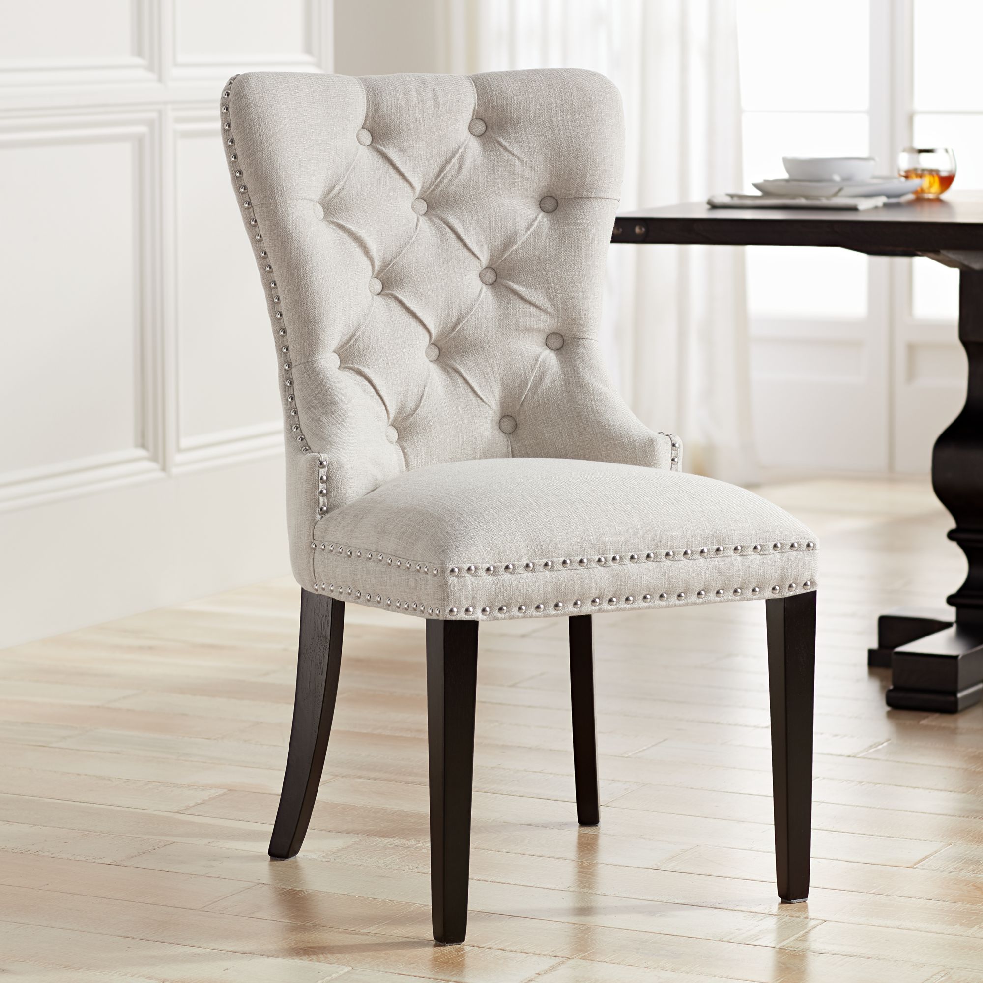 tufted dining chair Interior Designs and Home Decor Photos, Ideas