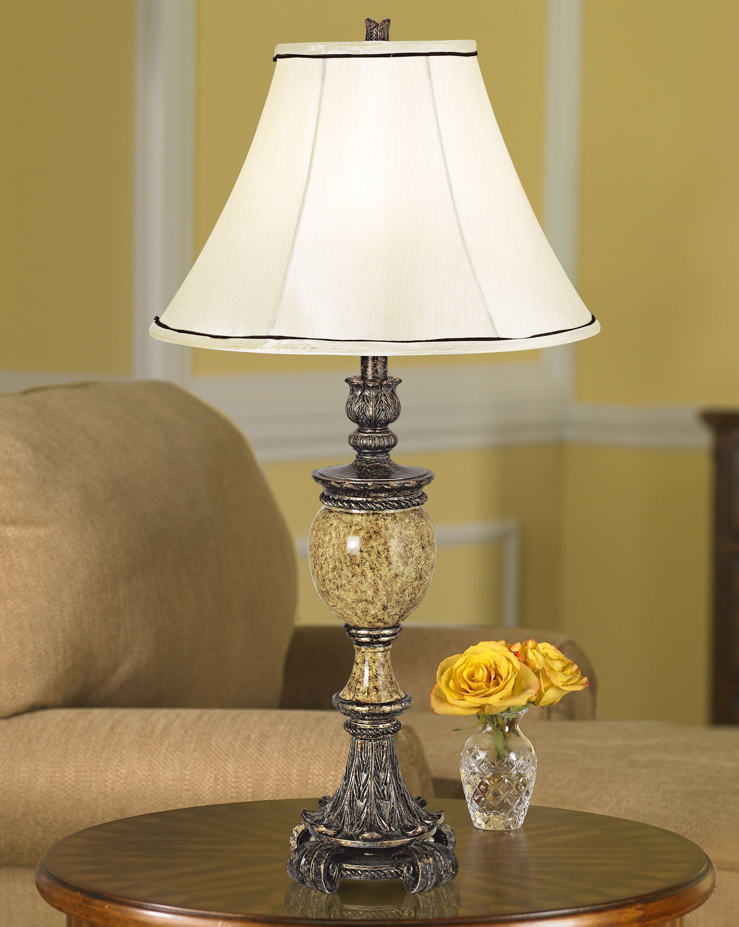 Kathy Ireland's Westminster Faux Marble Urn Table Lamp 21132 Lamps