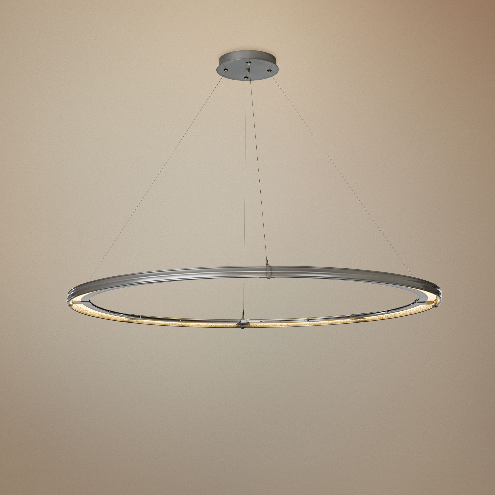 Aria Large 62 3/4" Wide Vintage Platinum LED Pendant Light 21A19