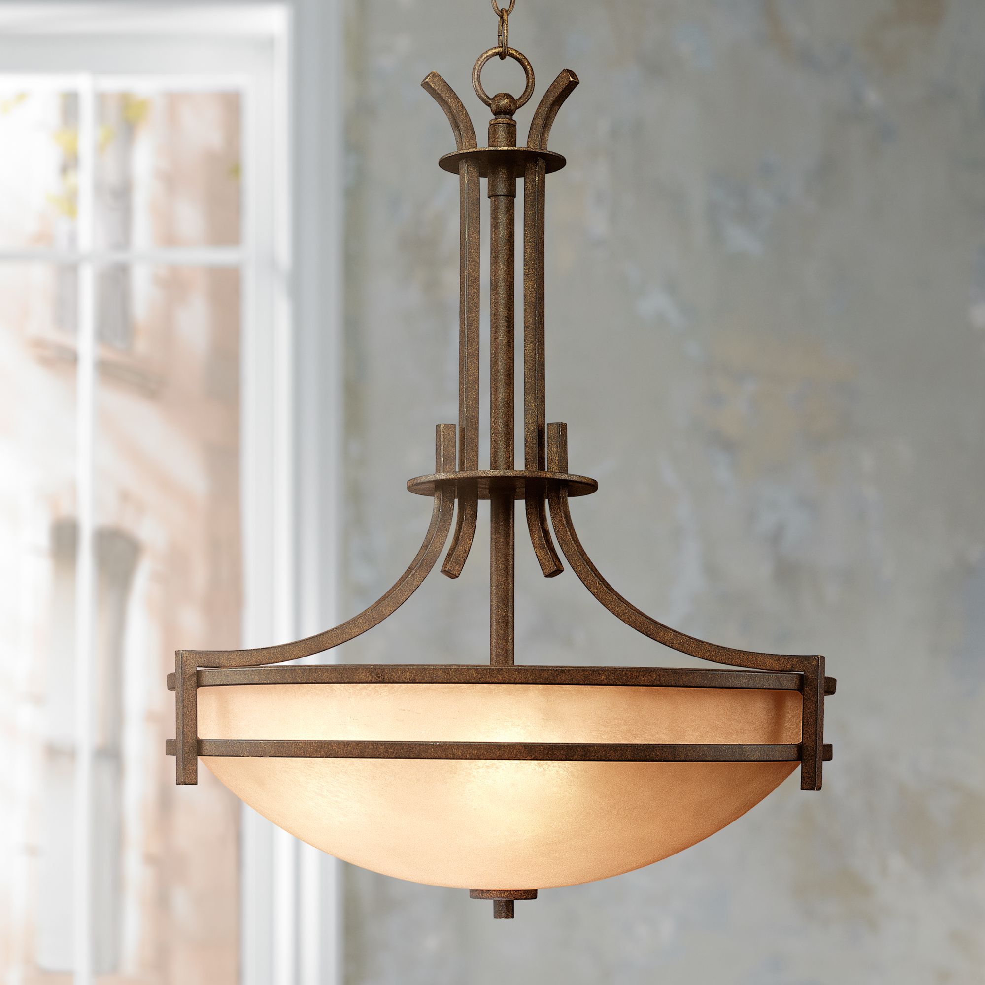 Oak Valley Collection Scavo Glass 5Light Pendant Chandelier 22195