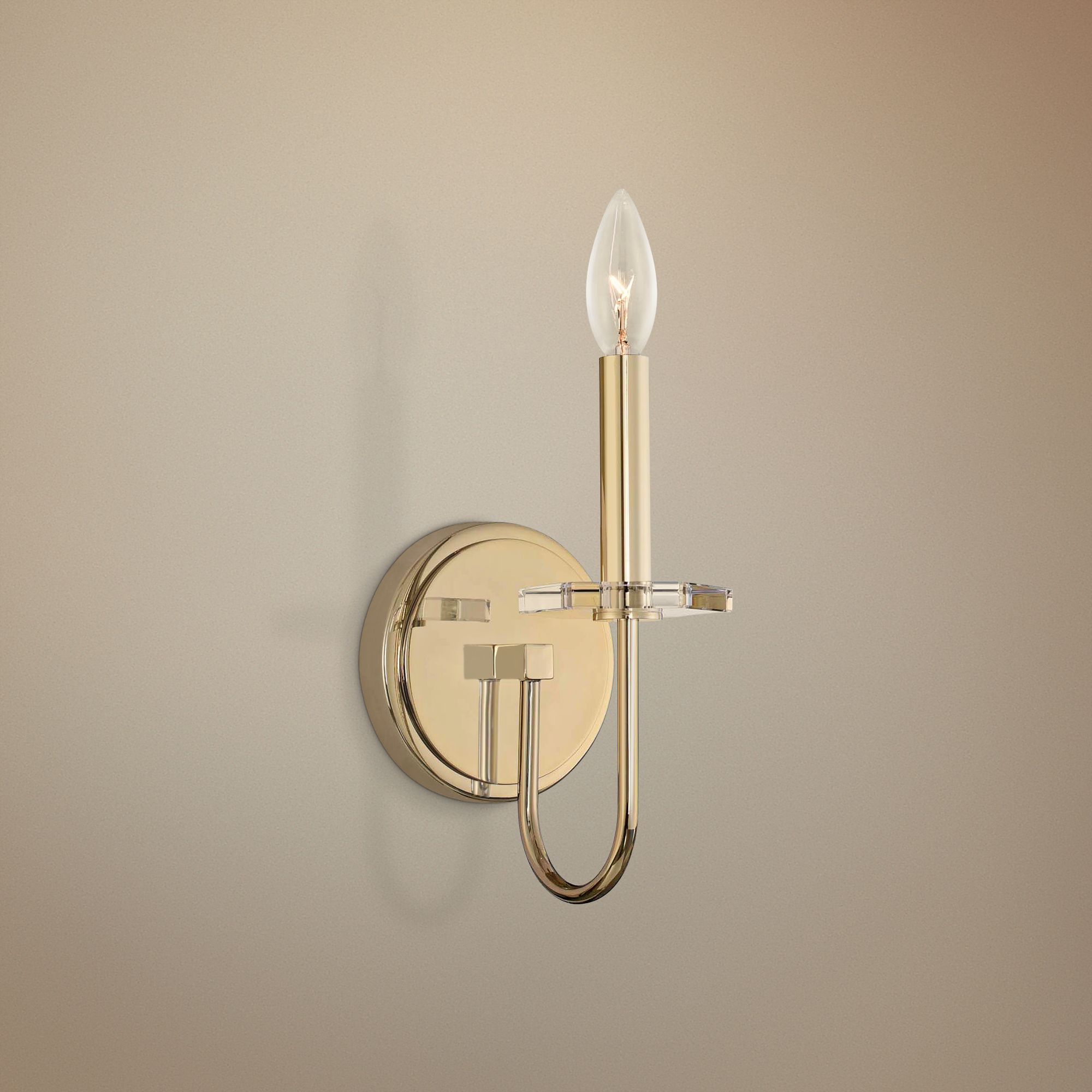 Allegri Bolivar 12" High Champagne Gold Wall Sconce 23C04 Lamps Plus