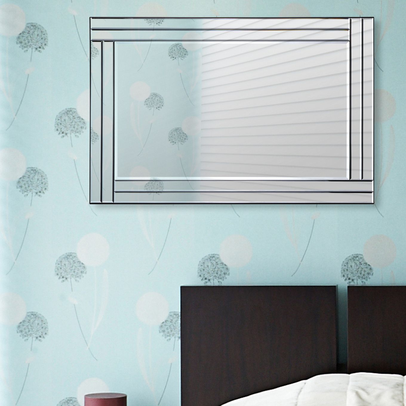 Baton Rouge Glass 24" x 35" Rectangular Wall Mirror 24C43 Lamps Plus