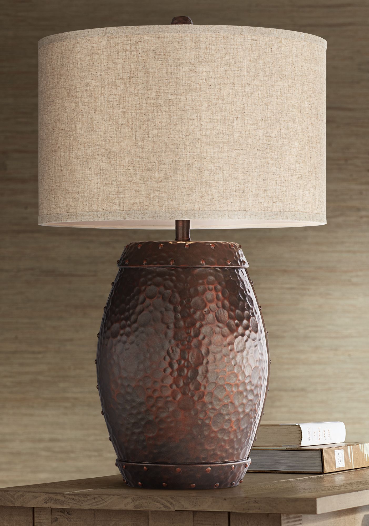 Emory Antique Copper Finish Table Lamp 24F60 Lamps Plus