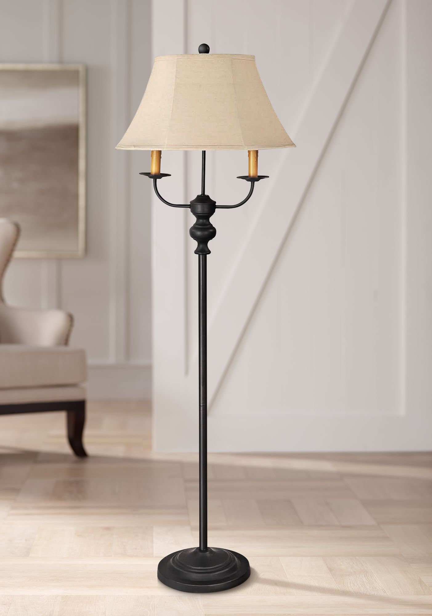 Bayfield Black Metal Floor Lamp 24P50 Lamps Plus