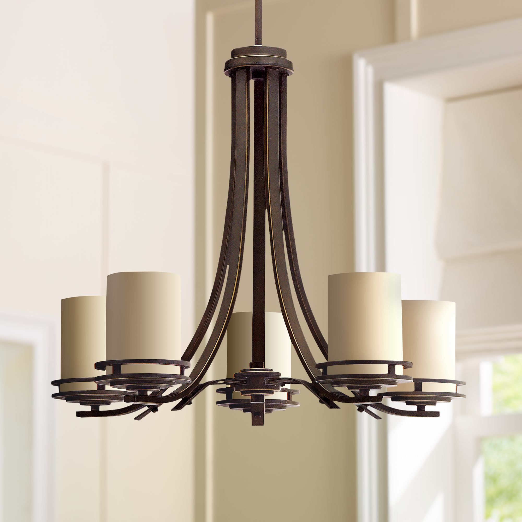 Hendrik Bronze 24 1/2" Wide 5Light Chandelier 25698 Lamps Plus