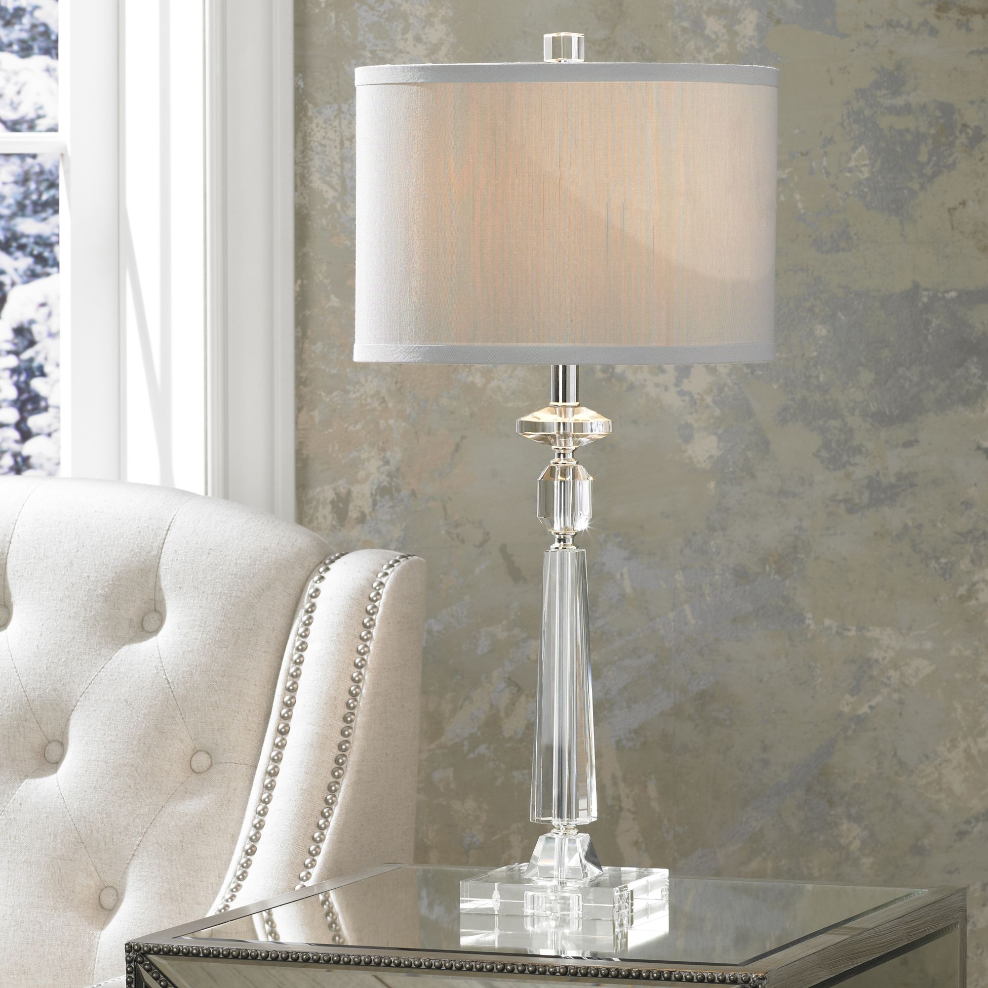 Aline Modern Crystal Table Lamp by Vienna Full Spectrum 2V709