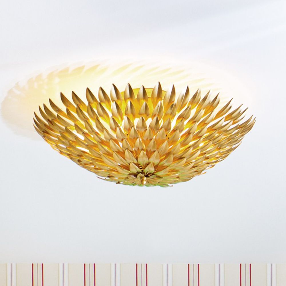Crystorama Broche 23 3/4" Wide Antique Gold Ceiling Light 2X074