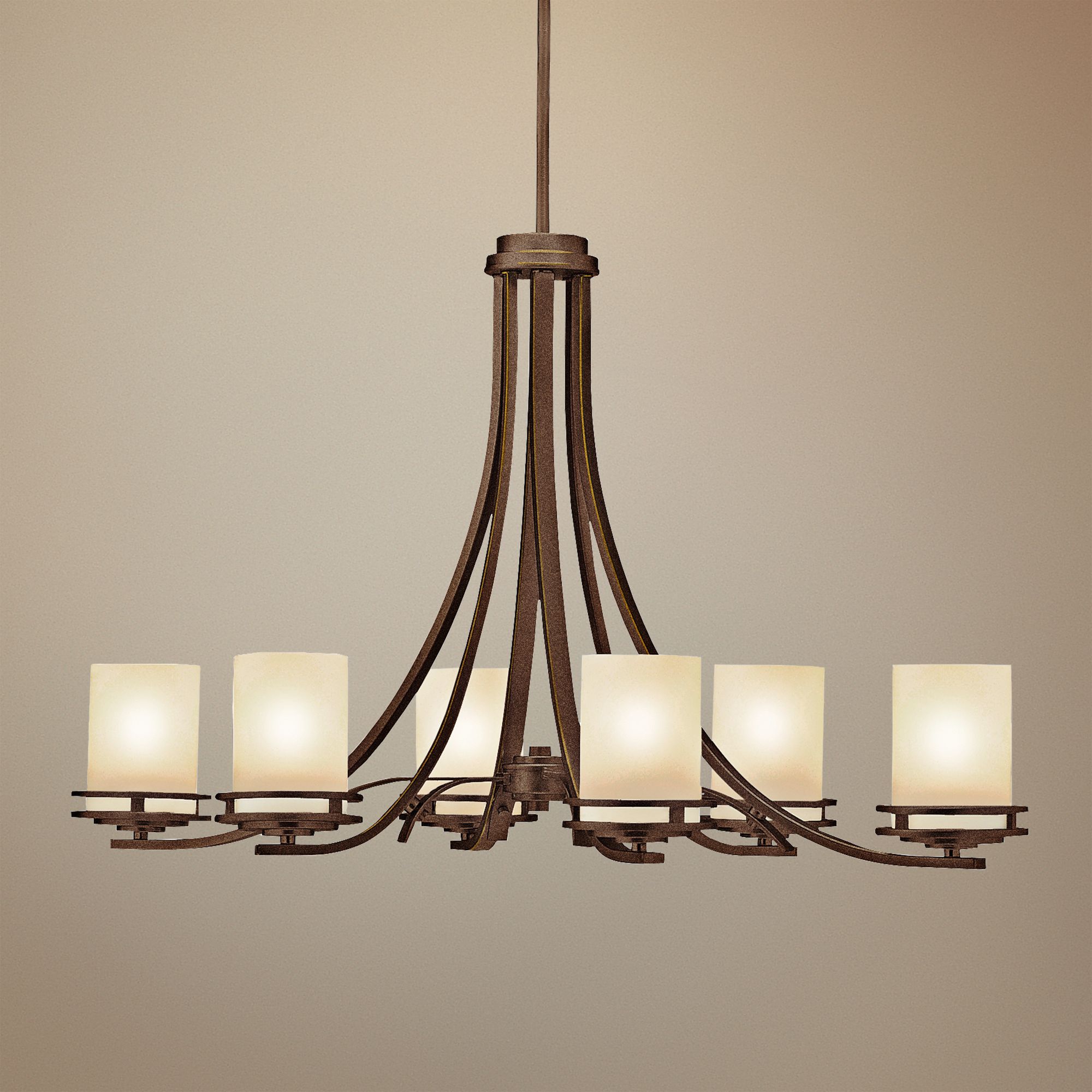 Hendrik Bronze 35 3/4" Wide 6Light Chandelier 31341 Lamps Plus