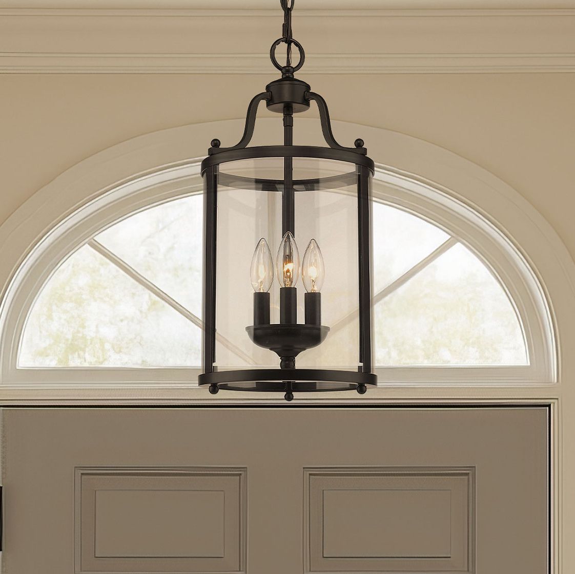 Payton 9" Wide Black 3Light Mini Pendant 33J10 Lamps Plus