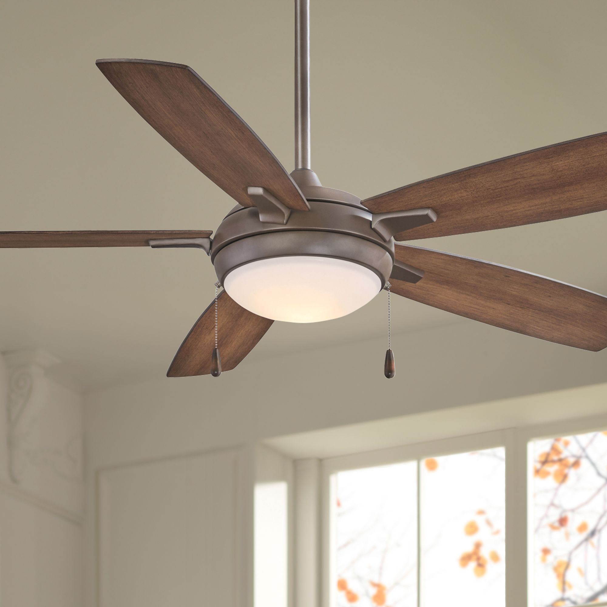 54" Minka Aire LunAire Oil Rubbed Bronze LED Ceiling Fan 37X39