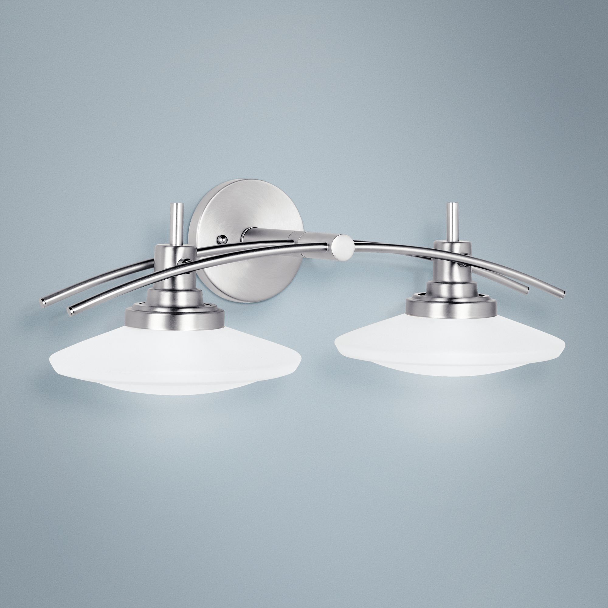 Structures Nickel 22" Wide Bathroom Light Fixture 38713 Lamps Plus