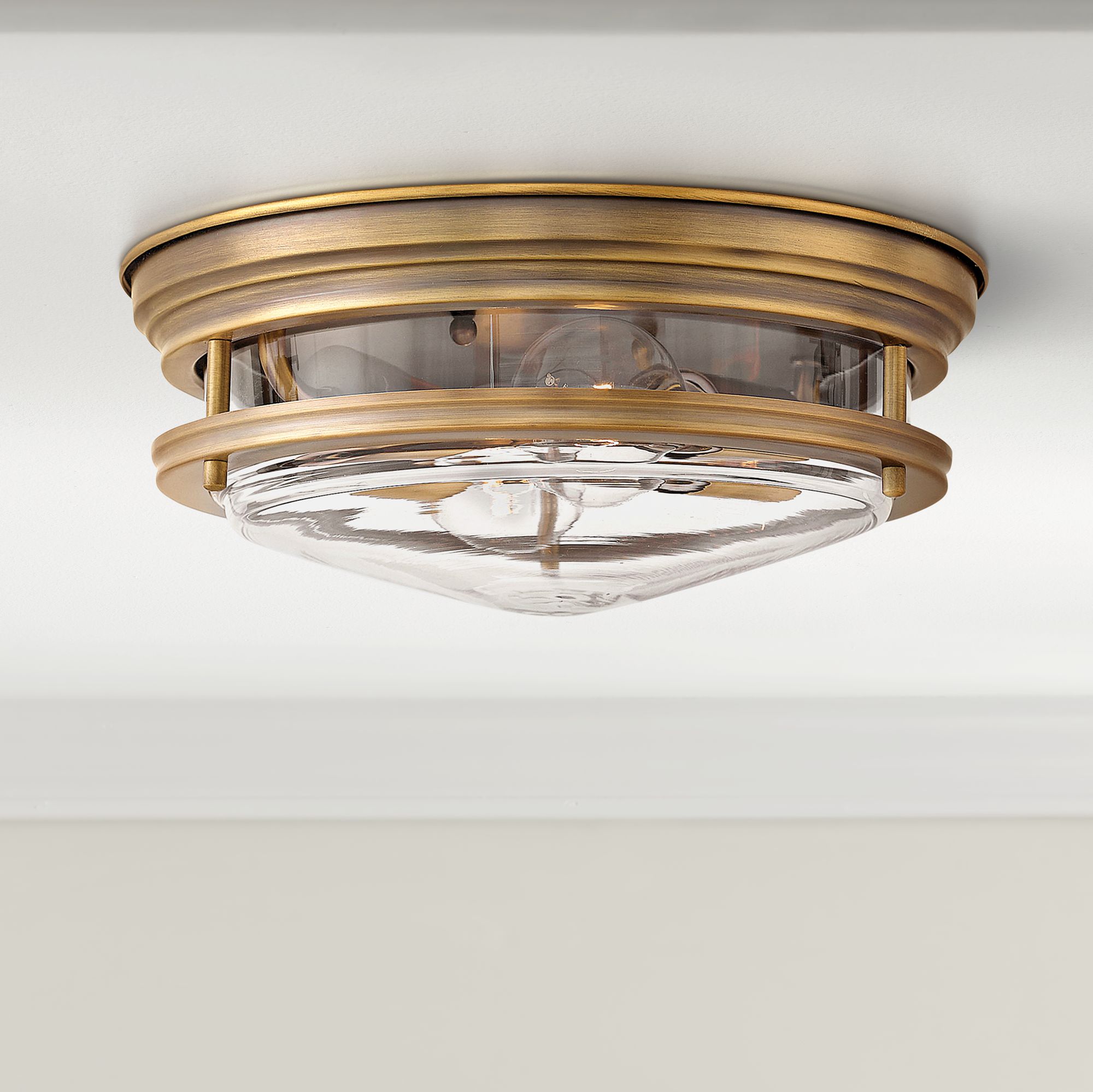 Hinkley Hadley 12" Wide Brushed Bronze 2Light Ceiling Light 38C29