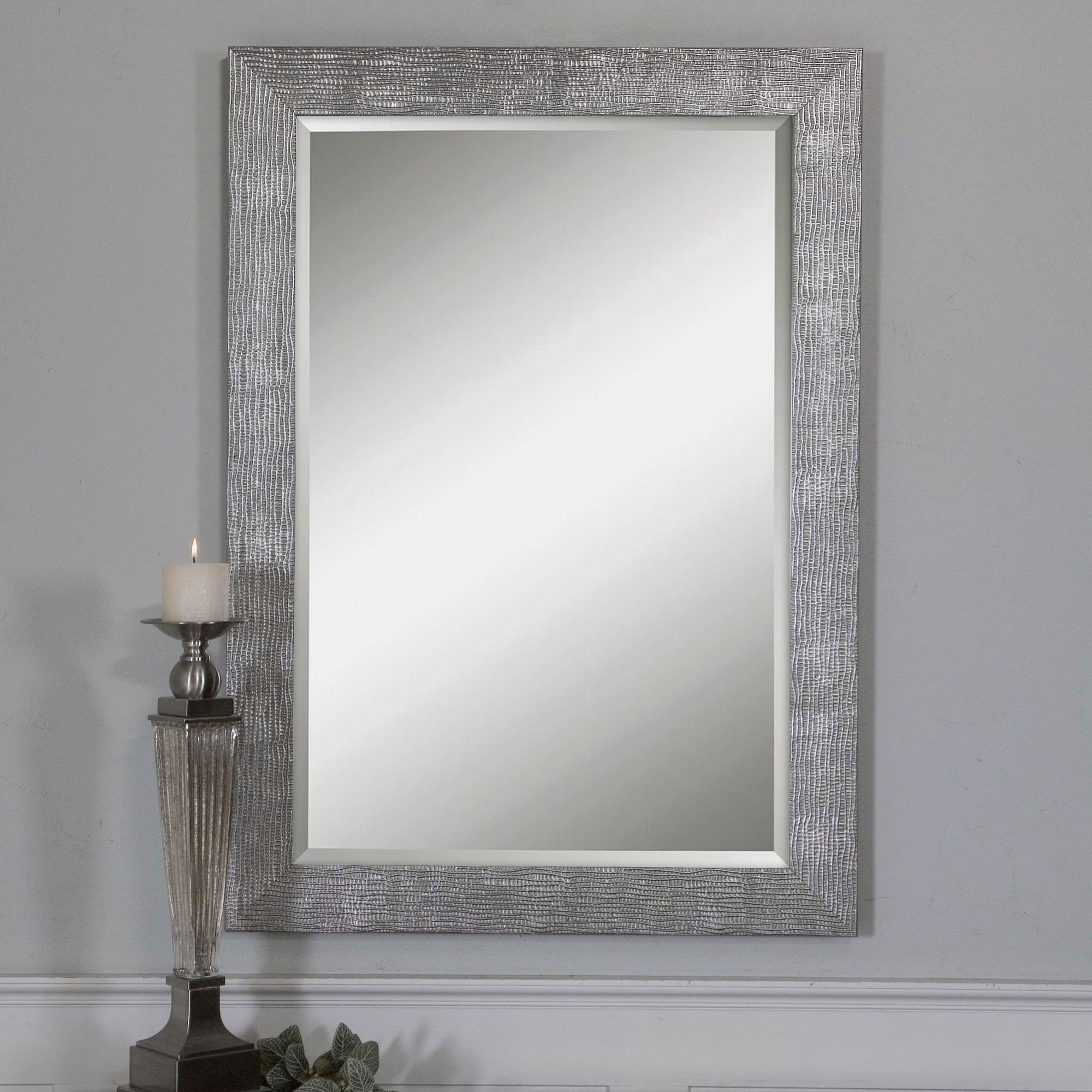 Uttermost Tarek Silver 30" x 42" Decorative Wall Mirror 3J215