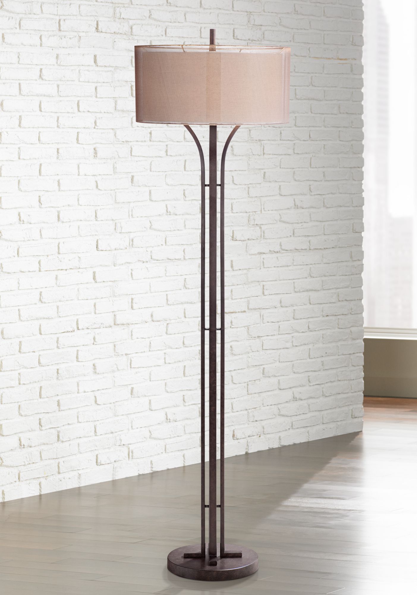 Tristan Modern Bronze Floor Lamp 3J398 Lamps Plus