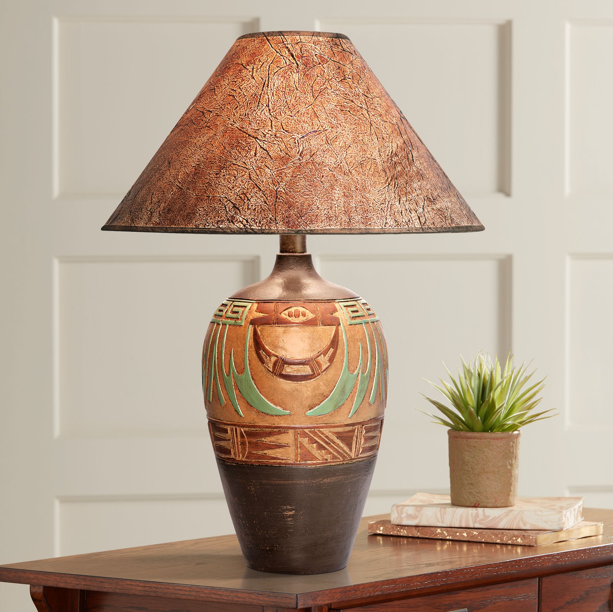 Wild Marigold Handcrafted Light Southwest Table Lamp 3N813 Lamps Plus