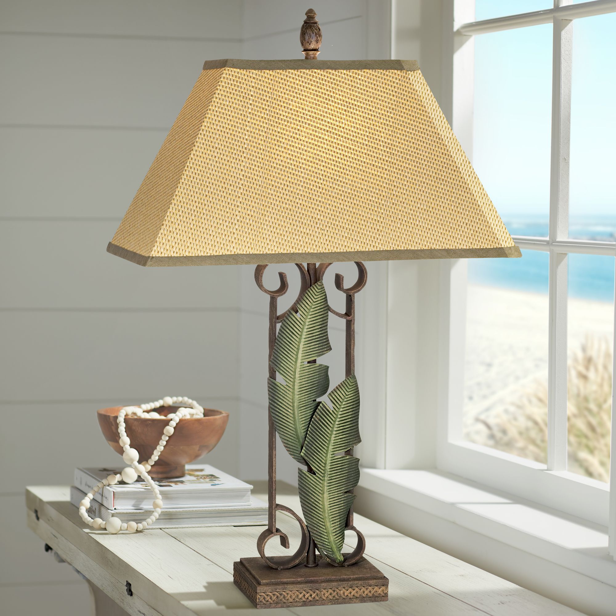 Banana Leaf Tropical Table Lamp 41134 Lamps Plus