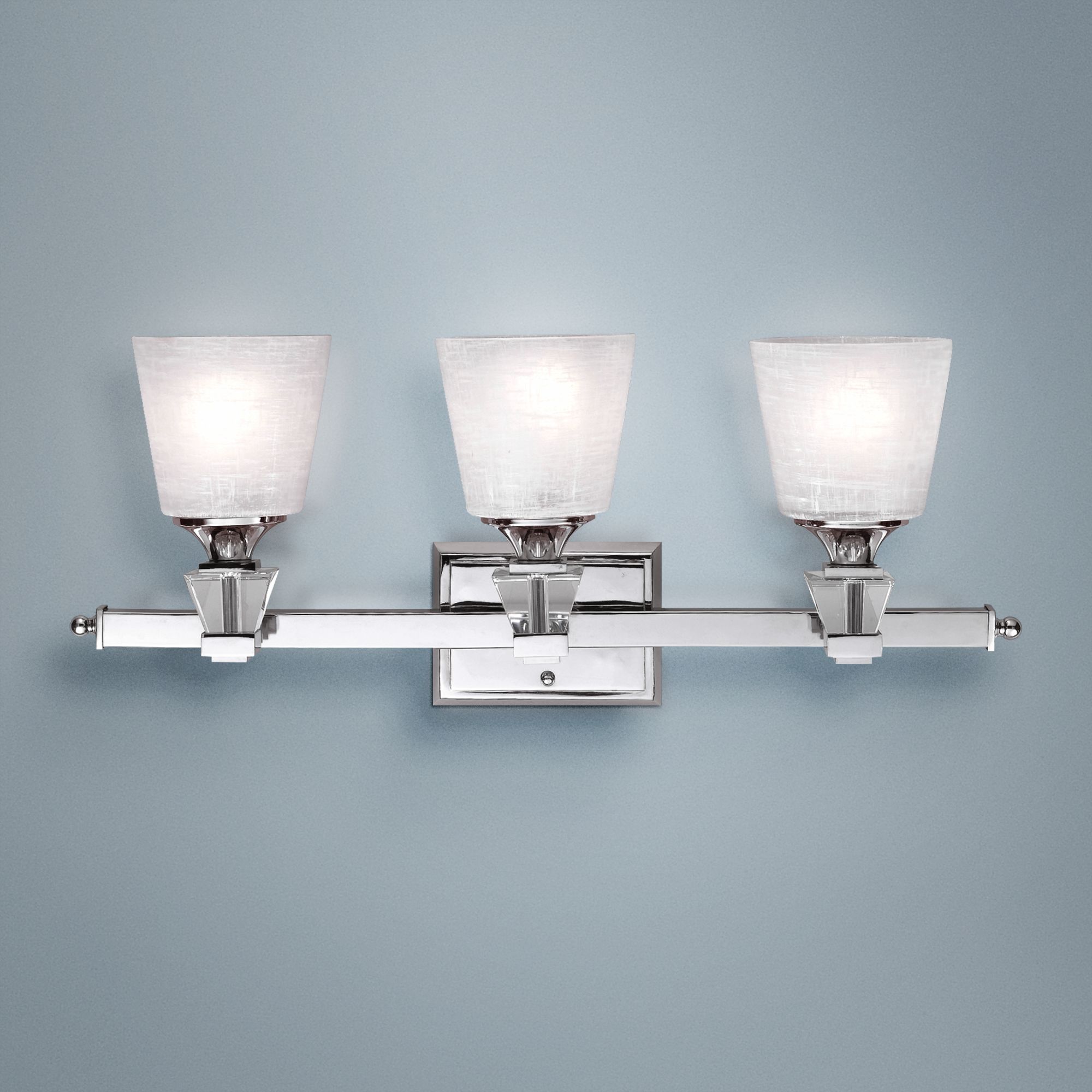 Deluxe Collection 25 1/2" Wide Three Light Bathroom Fixture 42818