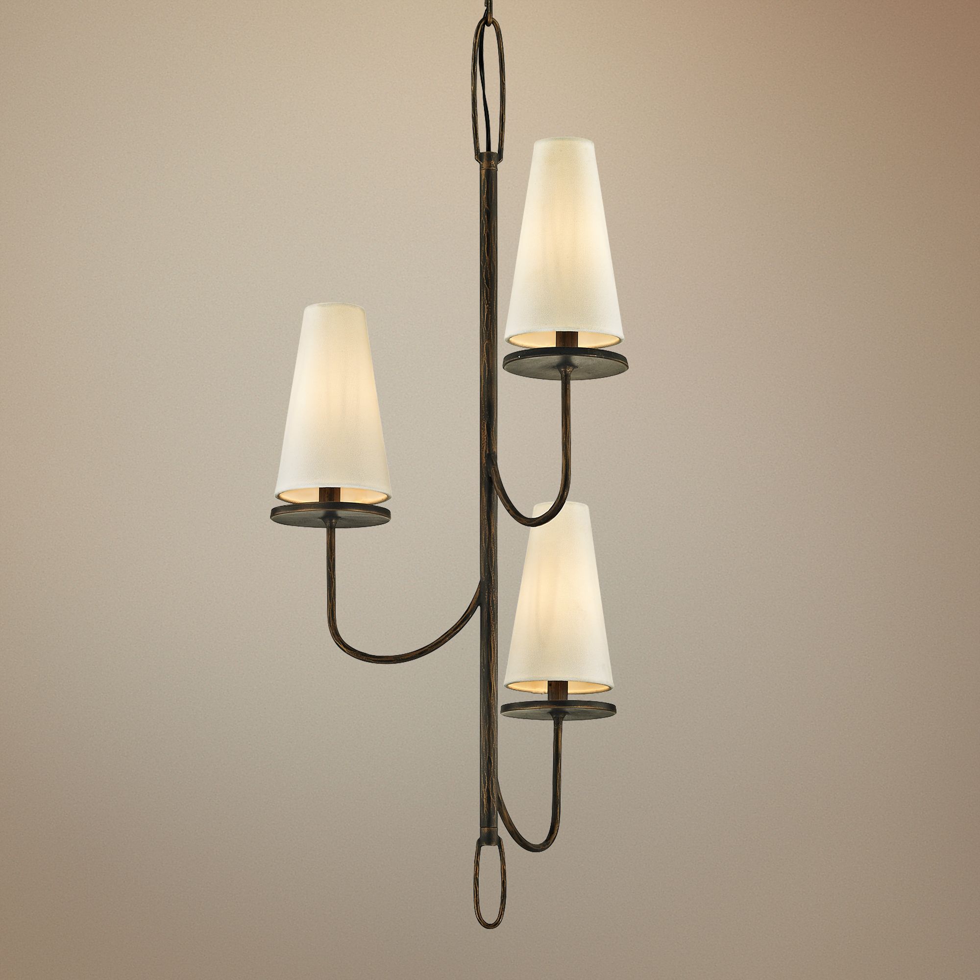 Marcel 18 1/4" Wide Pompeii Bronze 3Light Chandelier 44Y21 Lamps Plus