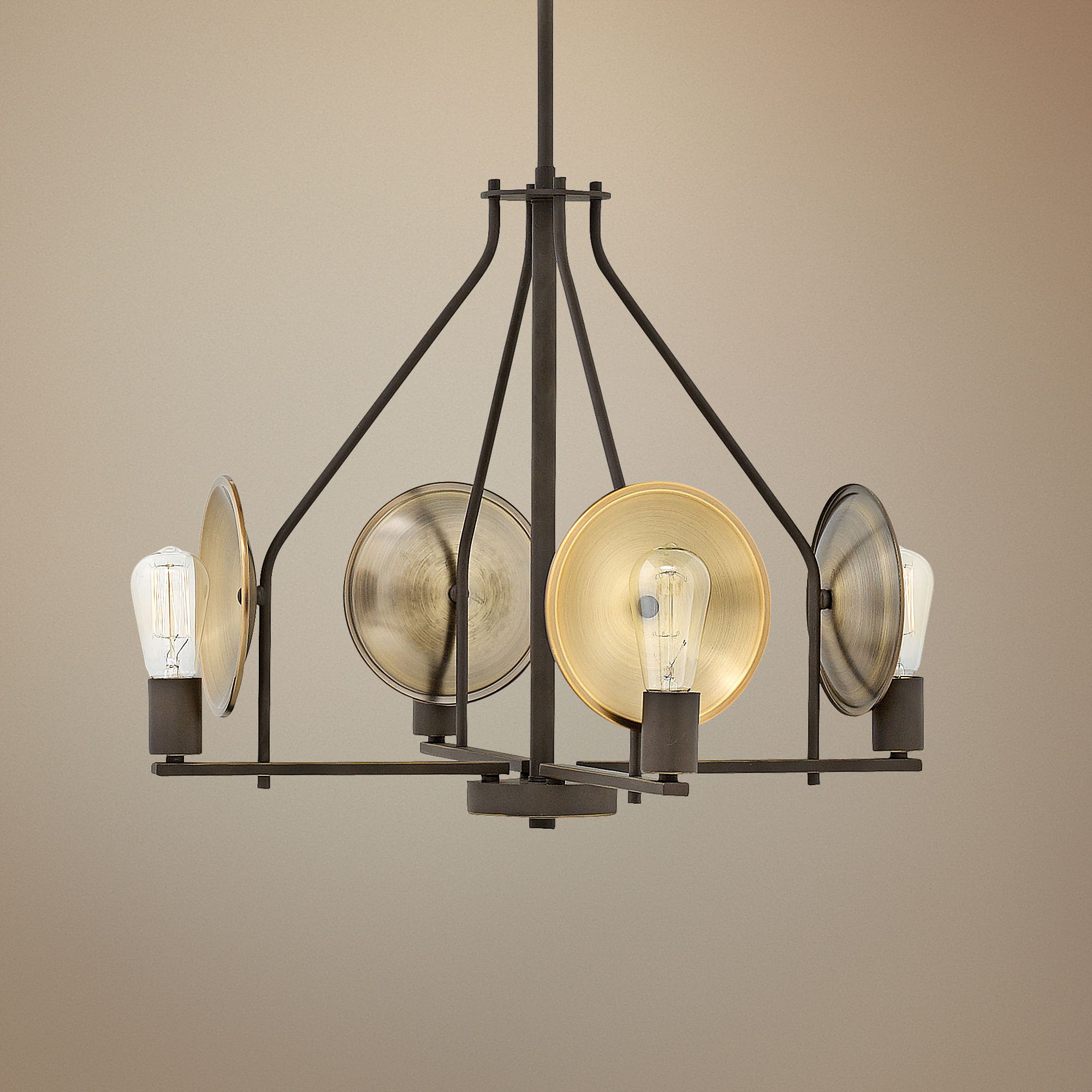 Hinkley Boyer 24" Wide OilRubbed Bronze 4Light Chandelier 45E26